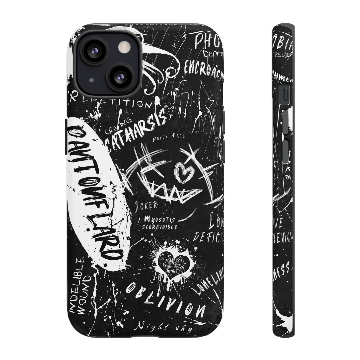 Fundas resistentes: funda atrevida para iPhone, Galaxy, Google Pixel, diseño de grafiti negro, estética urbana, regalo para amantes del arte, accesorios de teléfono modernos, estilo callejero