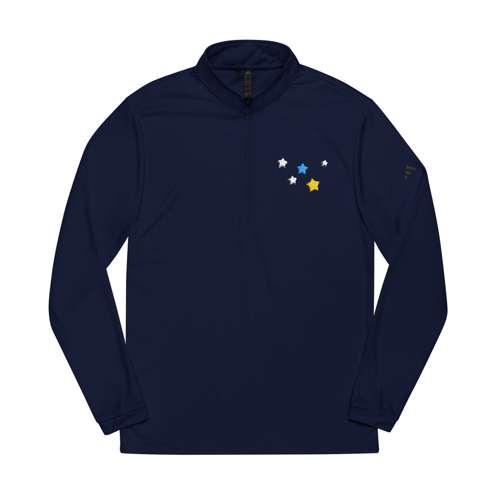 Adidas Cassiopeia Constellation Embroidered Quarter-Zip - W-Shape Performance Pullover