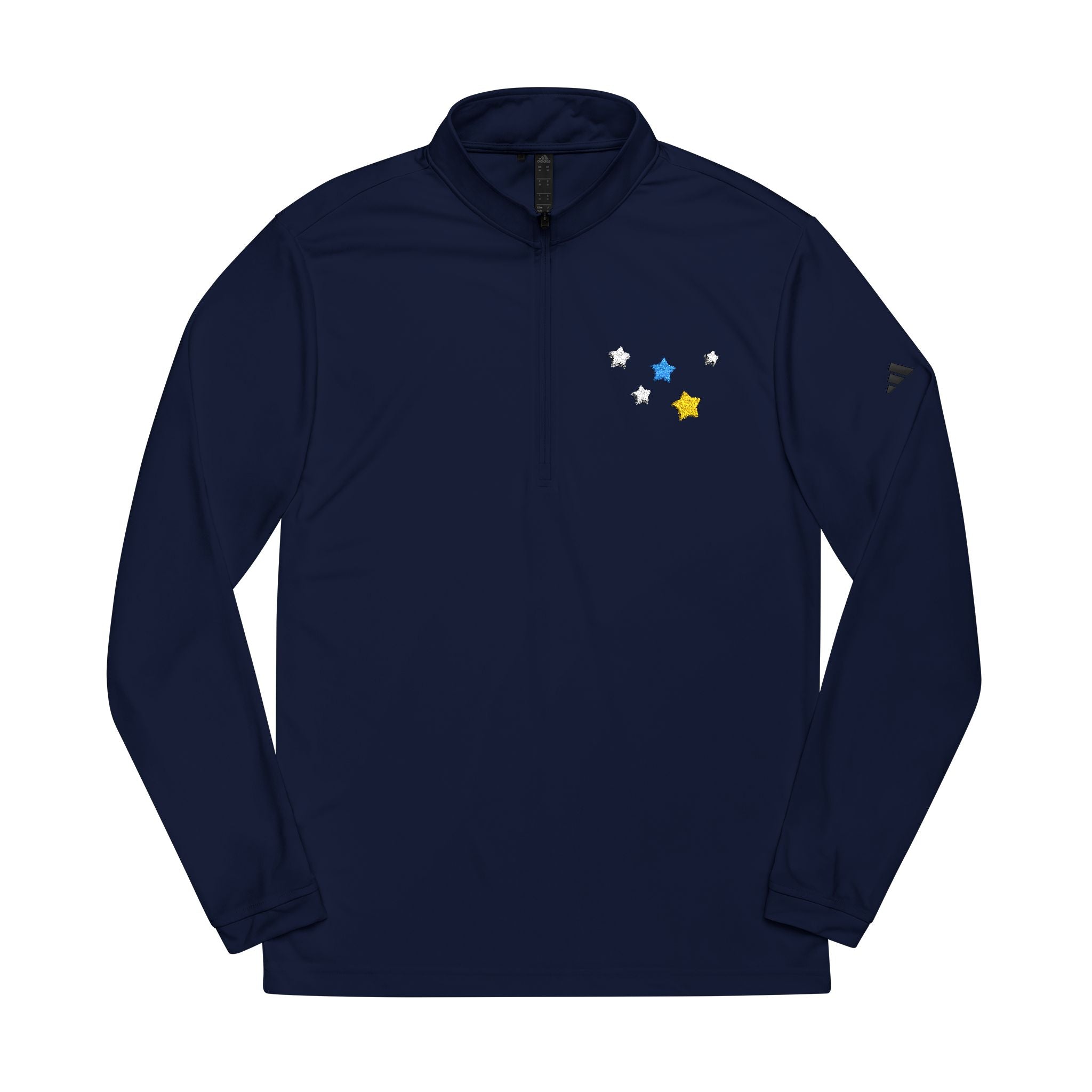 Adidas Cassiopeia Constellation Embroidered Quarter-Zip - W-Shape Performance Pullover