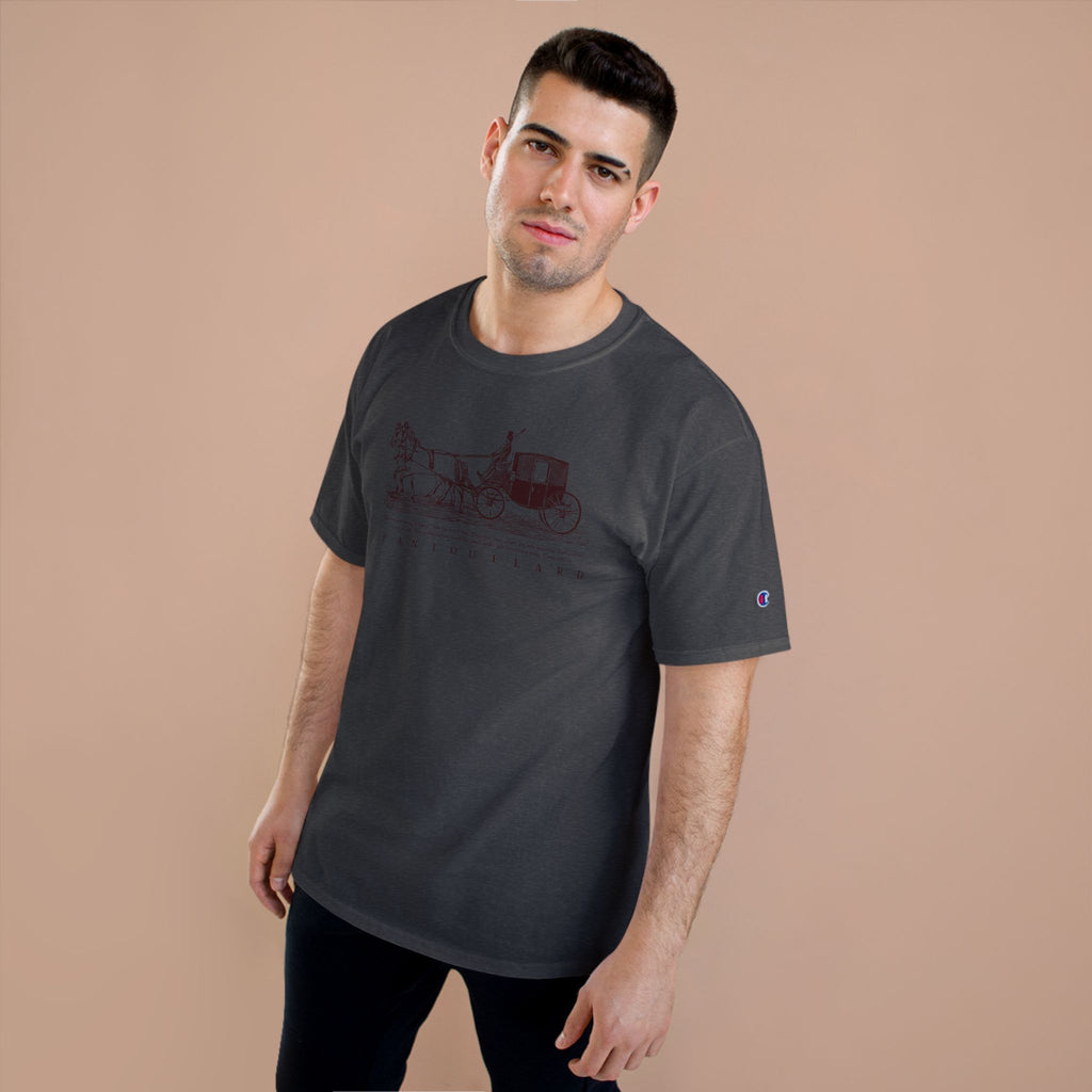 Unisex Burnt Orange Champion Vintage Carriage 100% Cotton T-Shirt