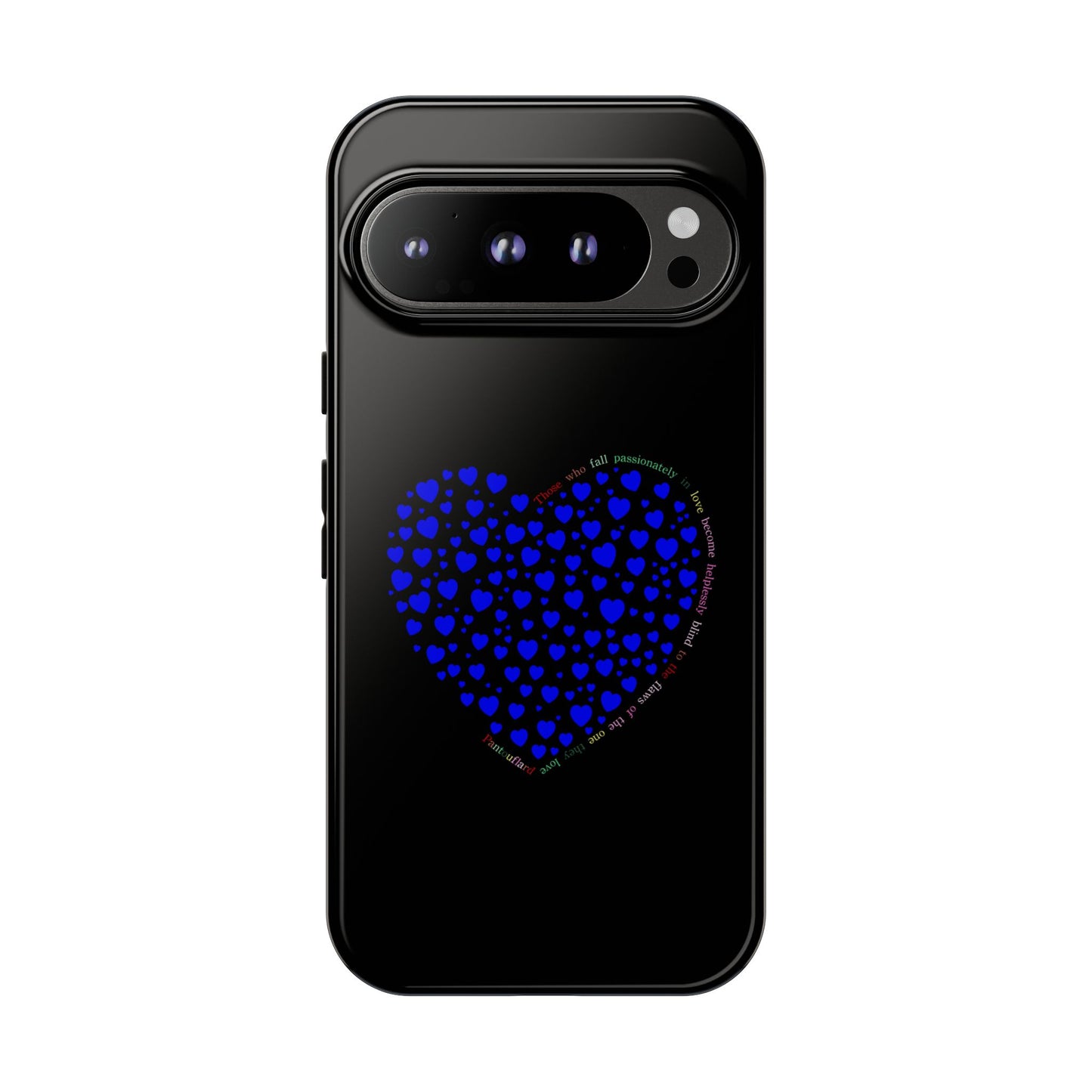 Fundas de corazón azul para teléfonos iPhone, Galaxy, Google Pixel (54 tipos)