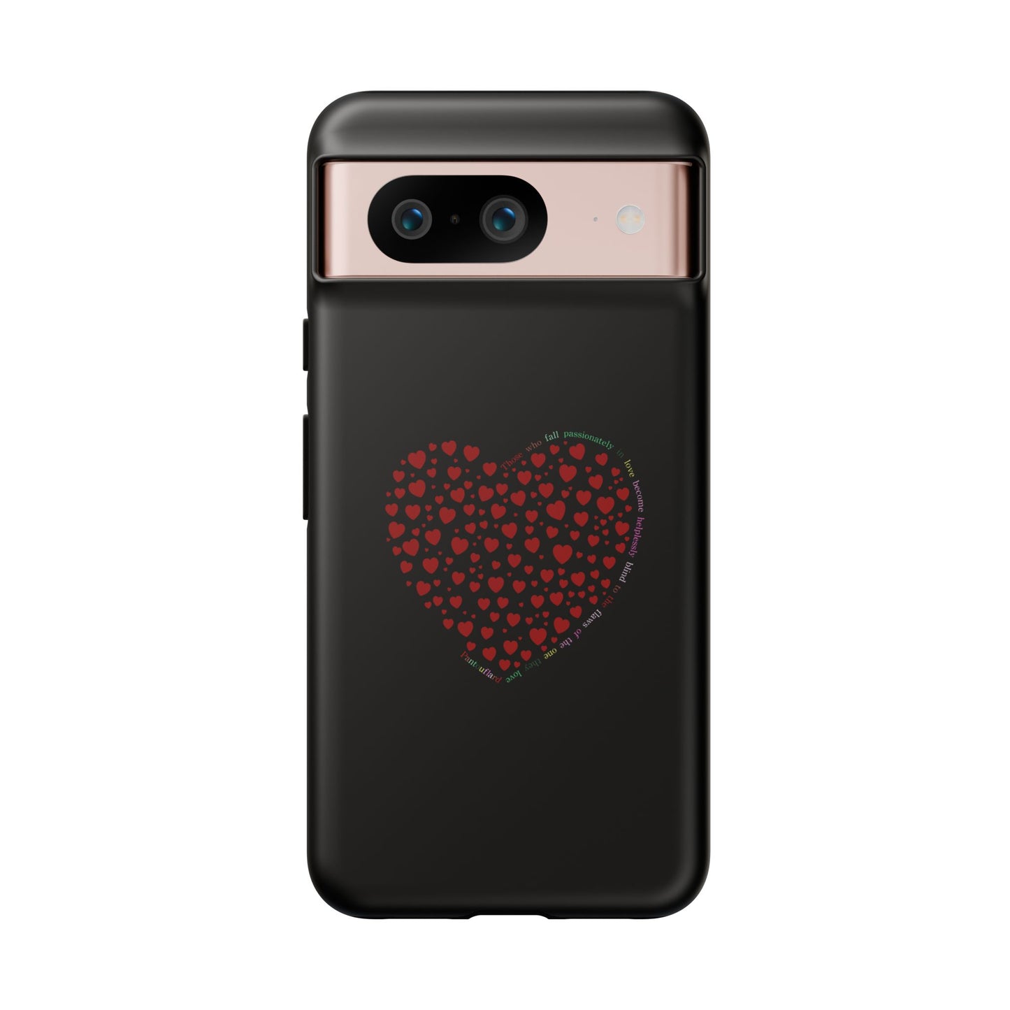 Fundas de corazón rojo para teléfonos iPhone, Galaxy, Google Pixel (54 tipos)