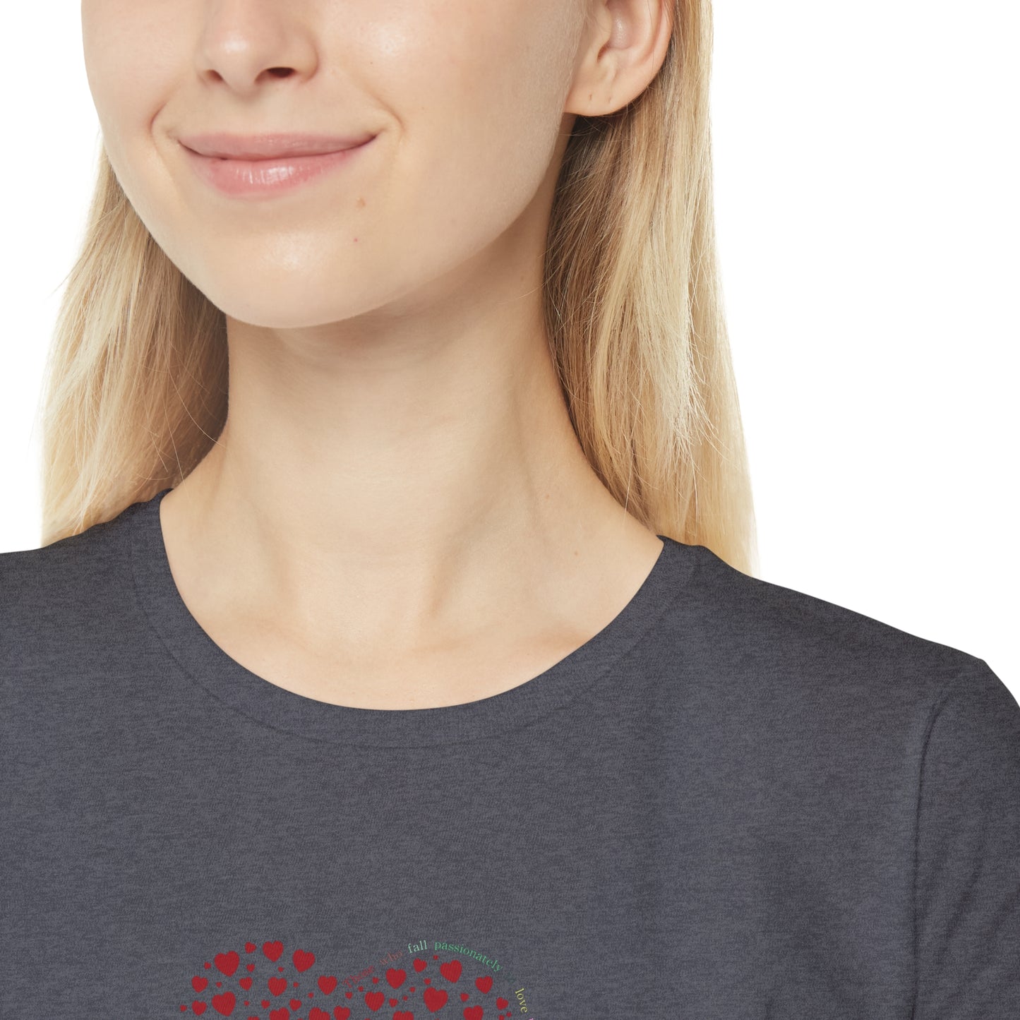 Slim fit Women's T-Shirt (Red Heart)
