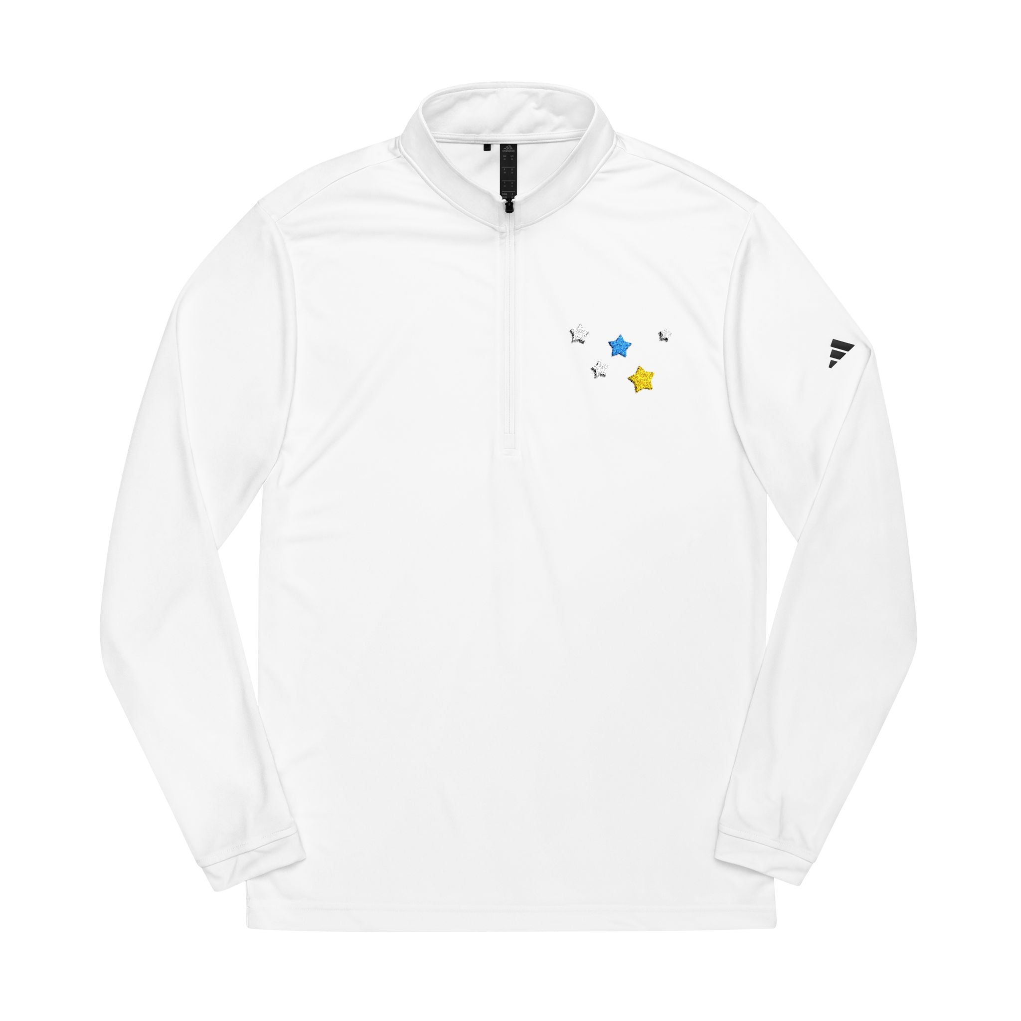 Adidas Cassiopeia Constellation Embroidered Quarter-Zip - W-Shape Performance Pullover