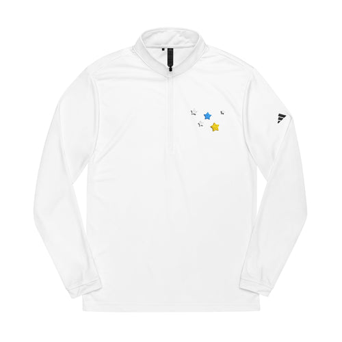 Adidas Cassiopeia Constellation Embroidered Quarter-Zip - W-Shape Performance Pullover