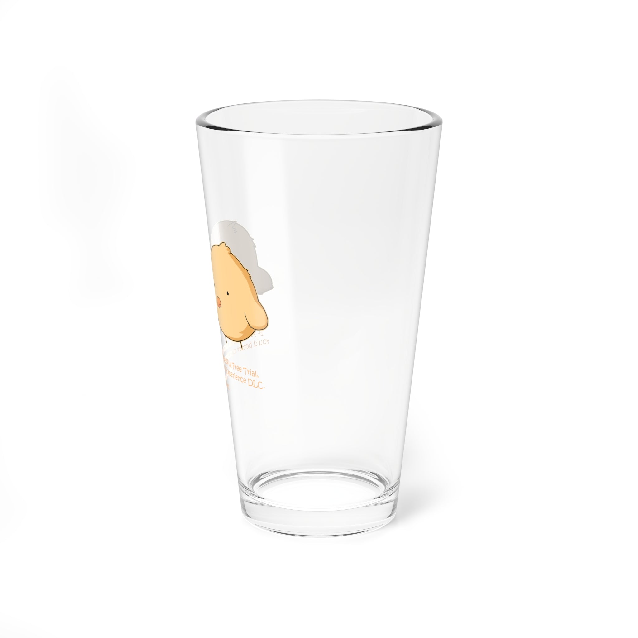 Clear Pantouflard 'Life DLC' Gamer Humor Solid Glass Mixer