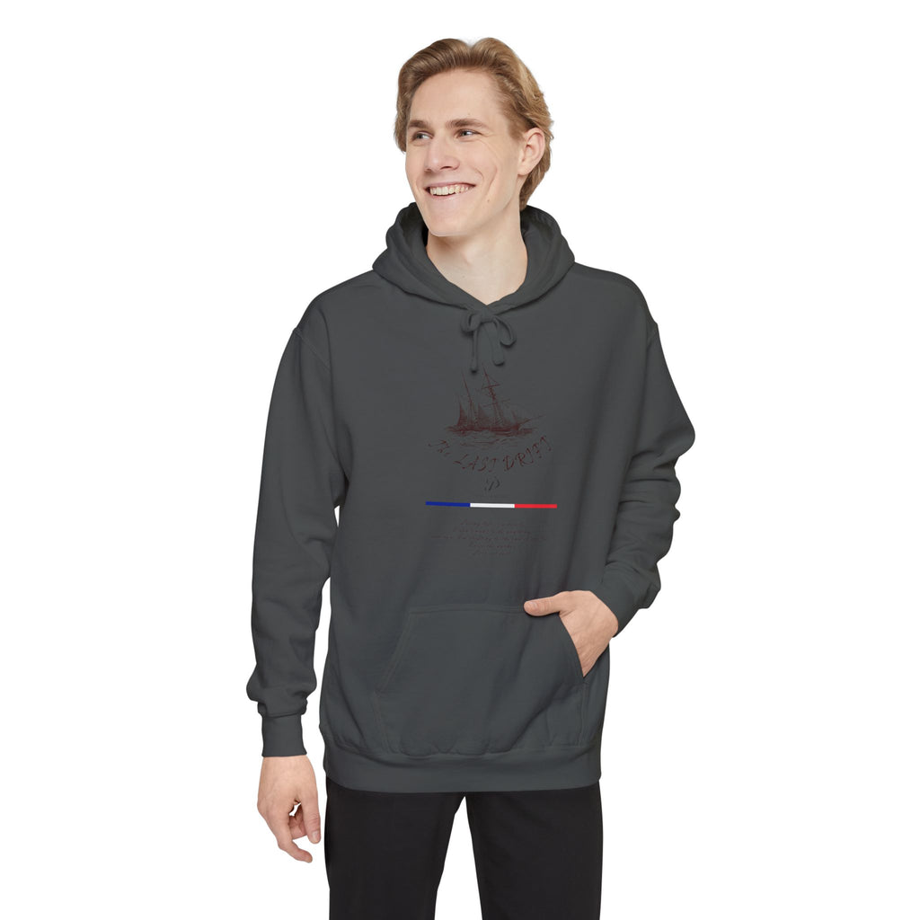Old Money Nautical Heritage Hoodie - The Last Drift I (9.5oz Garment-Dyed Fleece)