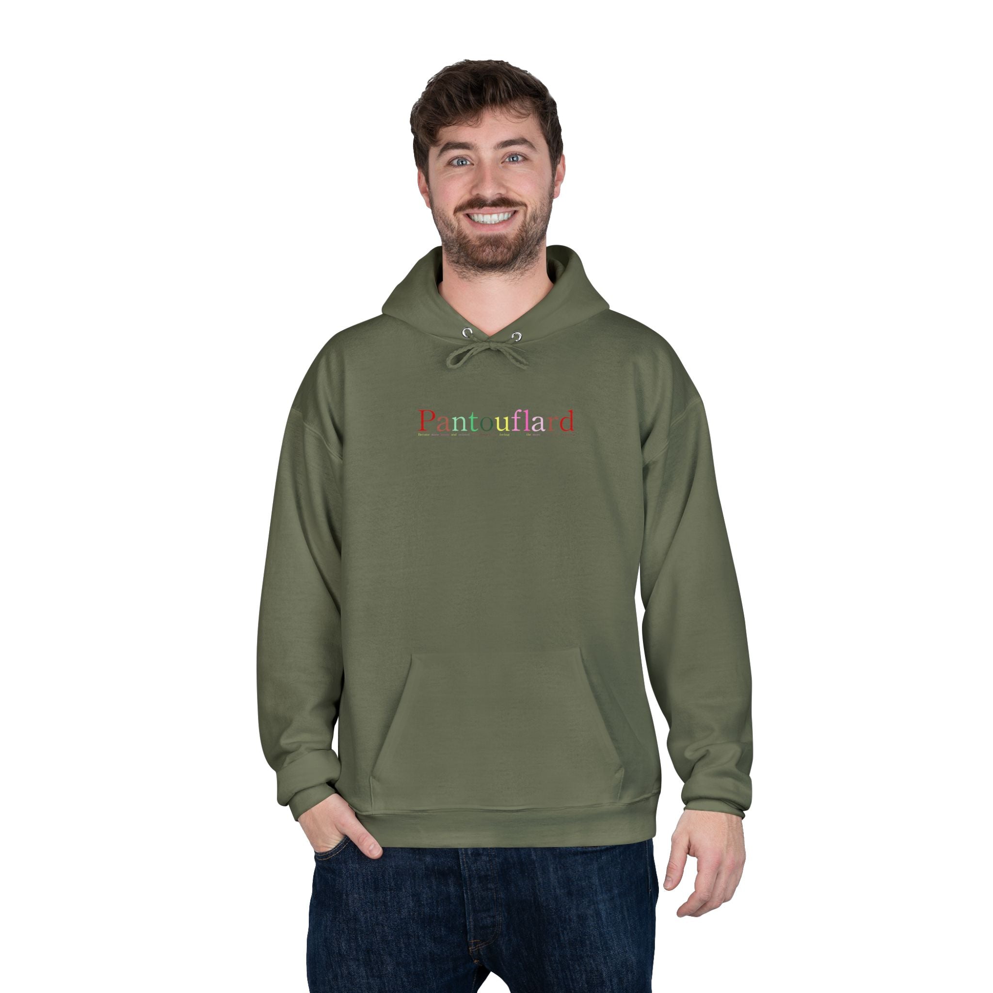 Pantouflard Graphic Eco-Fleece Hoodie | Sustainable Cotton Blend Pullover