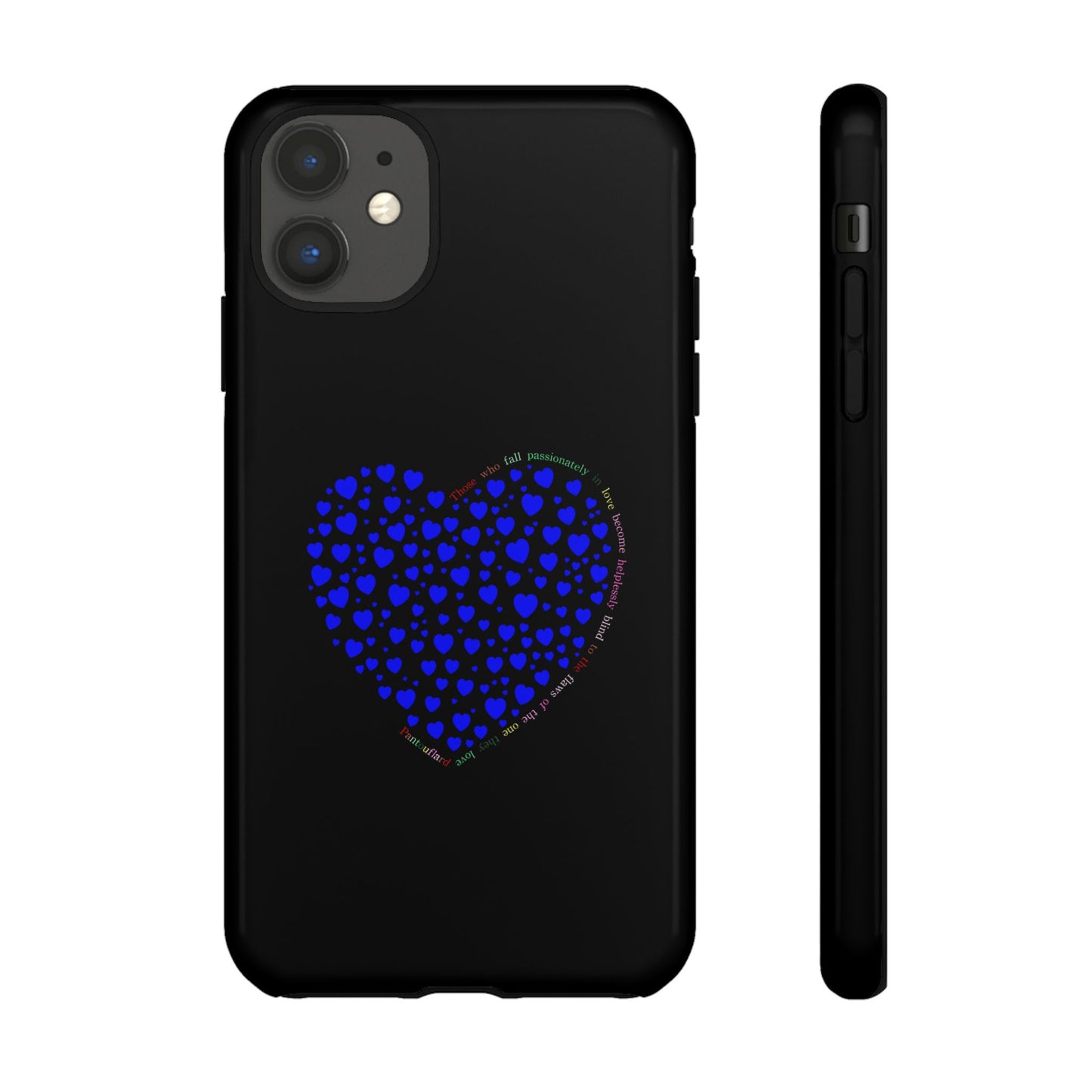 Fundas de corazón azul para teléfonos iPhone, Galaxy, Google Pixel (54 tipos)