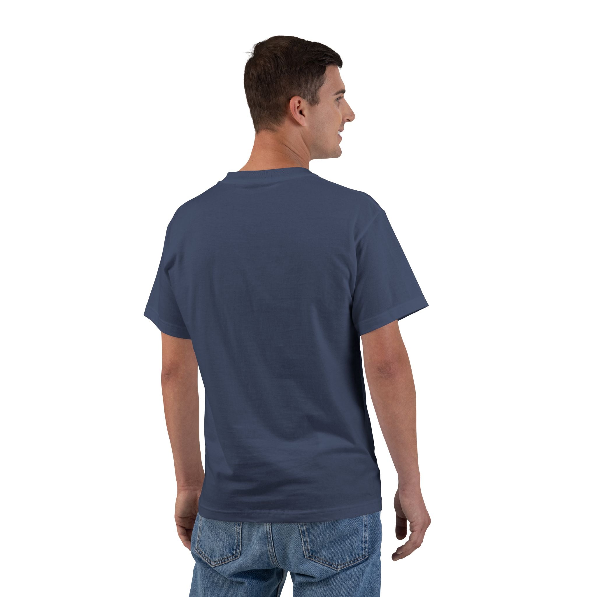 Unisex Navy Hanes Vintage Carriage Graphic 100% Cotton T-Shirt