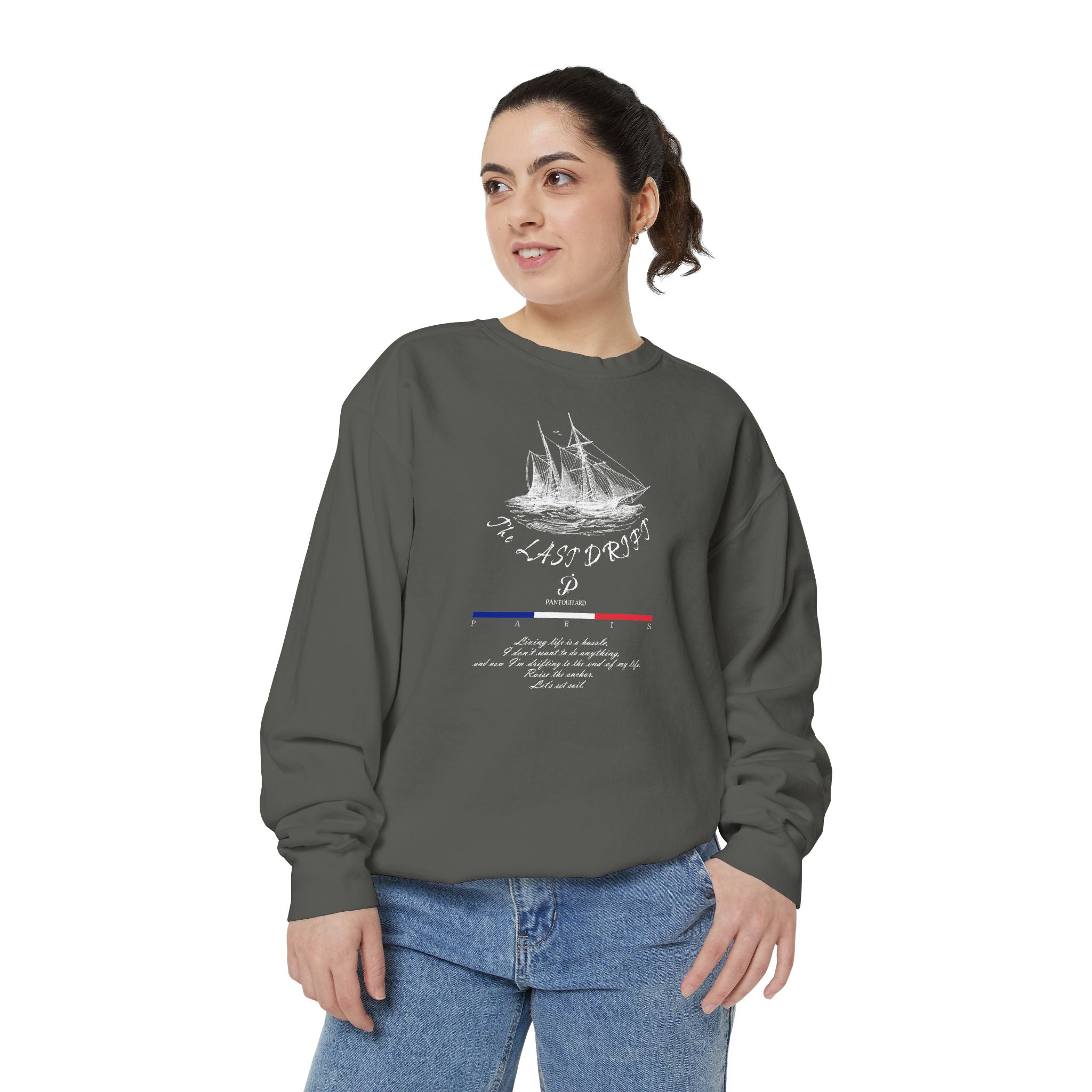 Unisex Navy Last Drift Cotton Blend Sweatshirt