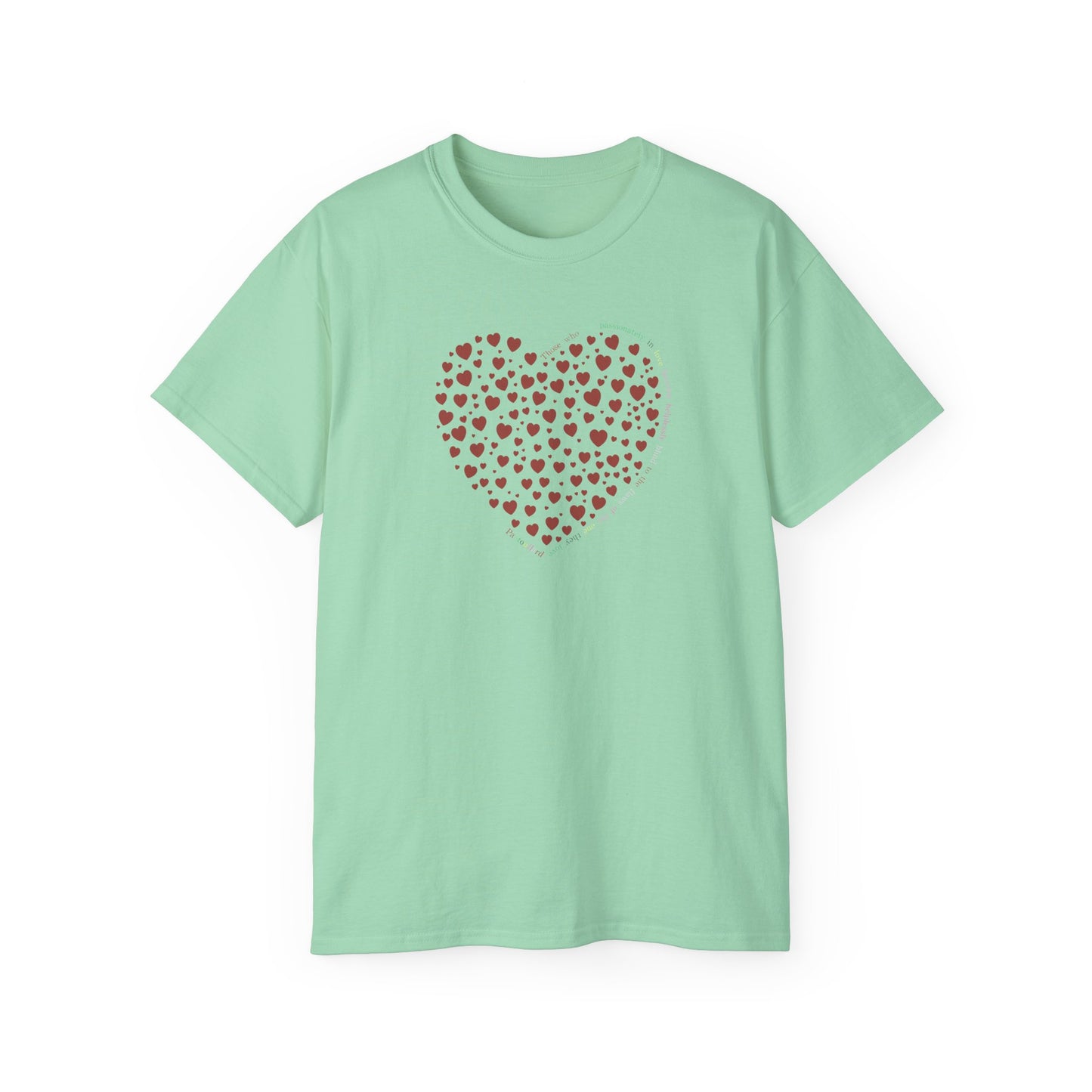 Red Heart Unisex Kurzarm-T-Shirt