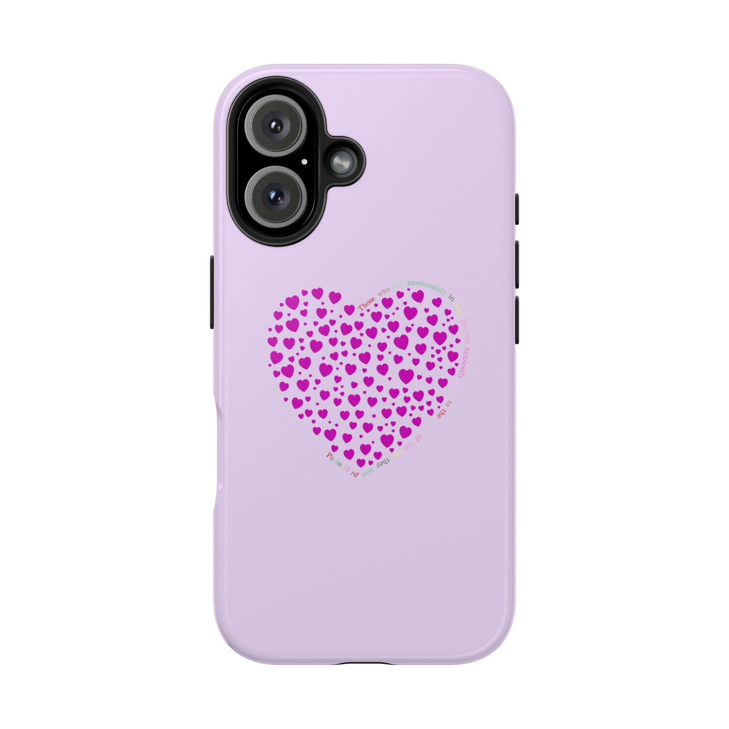 Pink Heart Design Tough iPhone Cases
