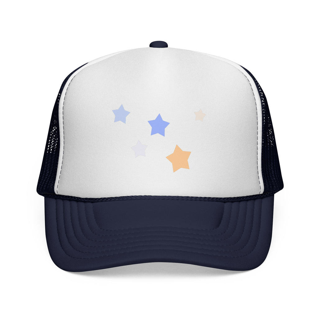 Unisex Cassiopeia Star Print Polyester Trucker Cap