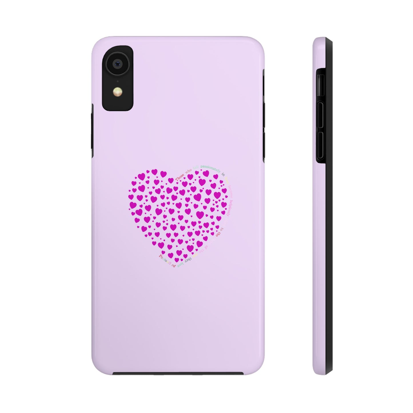 Pink Heart Design Tough iPhone Cases