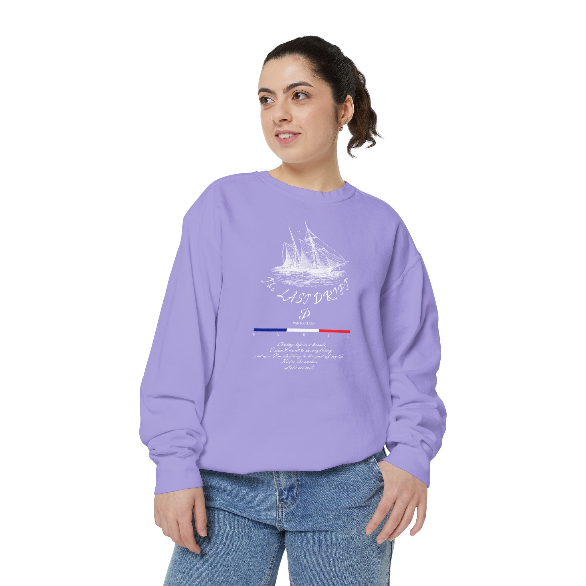 Unisex Navy Last Drift Cotton Blend Sweatshirt