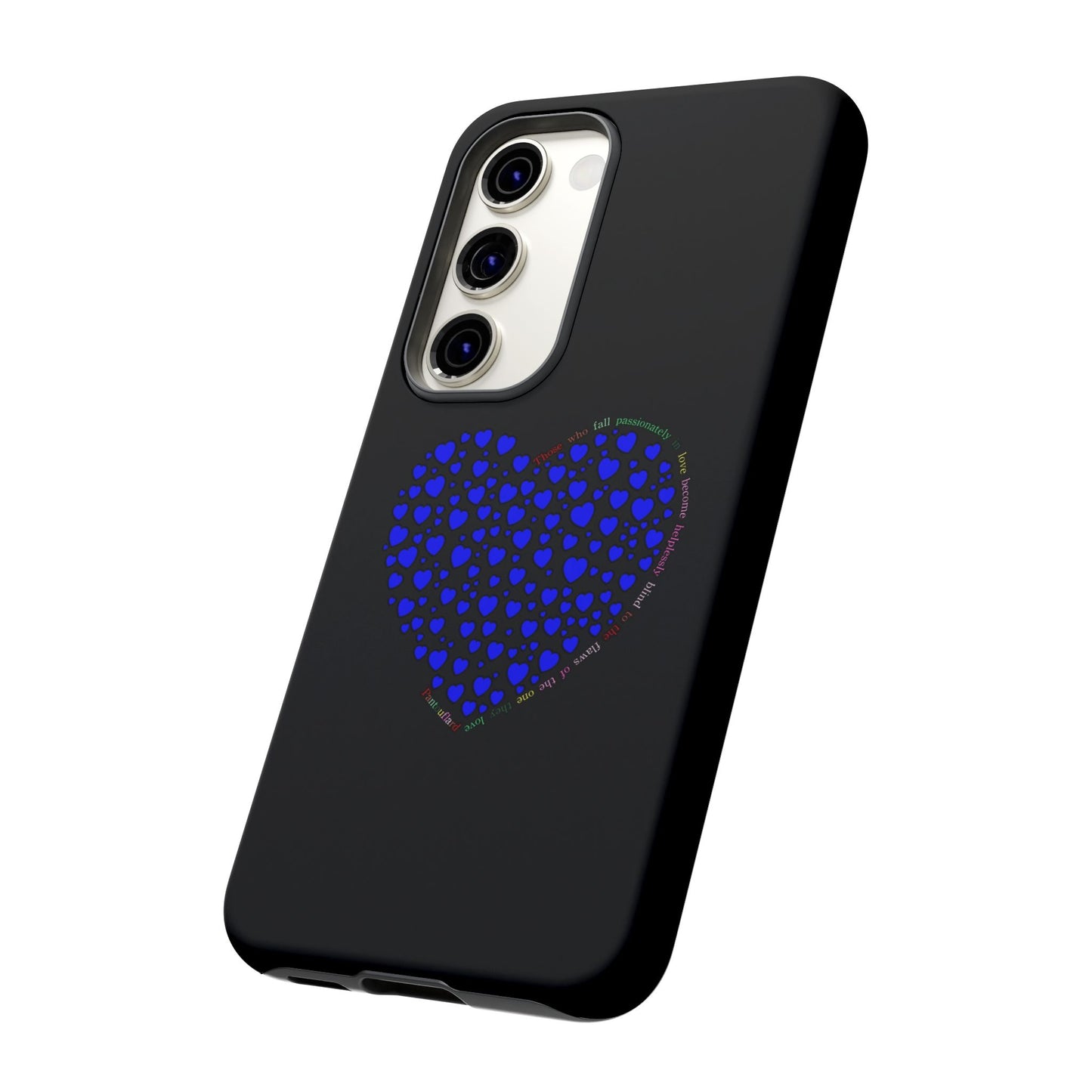 Fundas de corazón azul para teléfonos iPhone, Galaxy, Google Pixel (54 tipos)