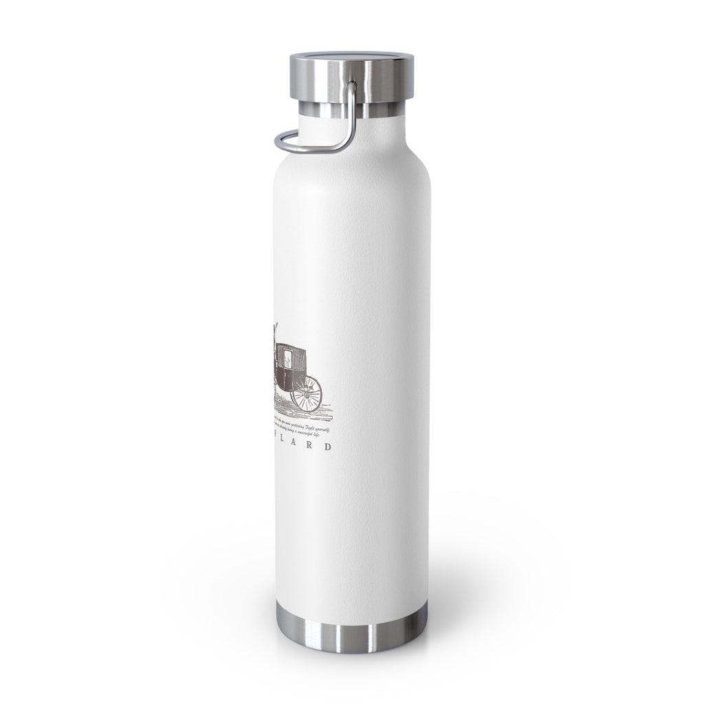 Orange Vintage Carriage Quote 22oz Copper Vacuum Insulated Bottle