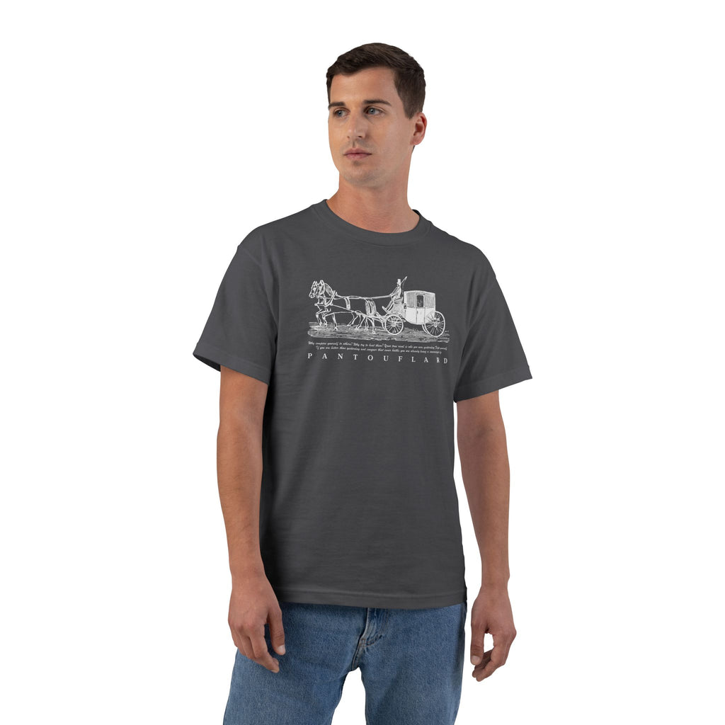 Unisex Navy Hanes Vintage Carriage Graphic 100% Cotton T-Shirt
