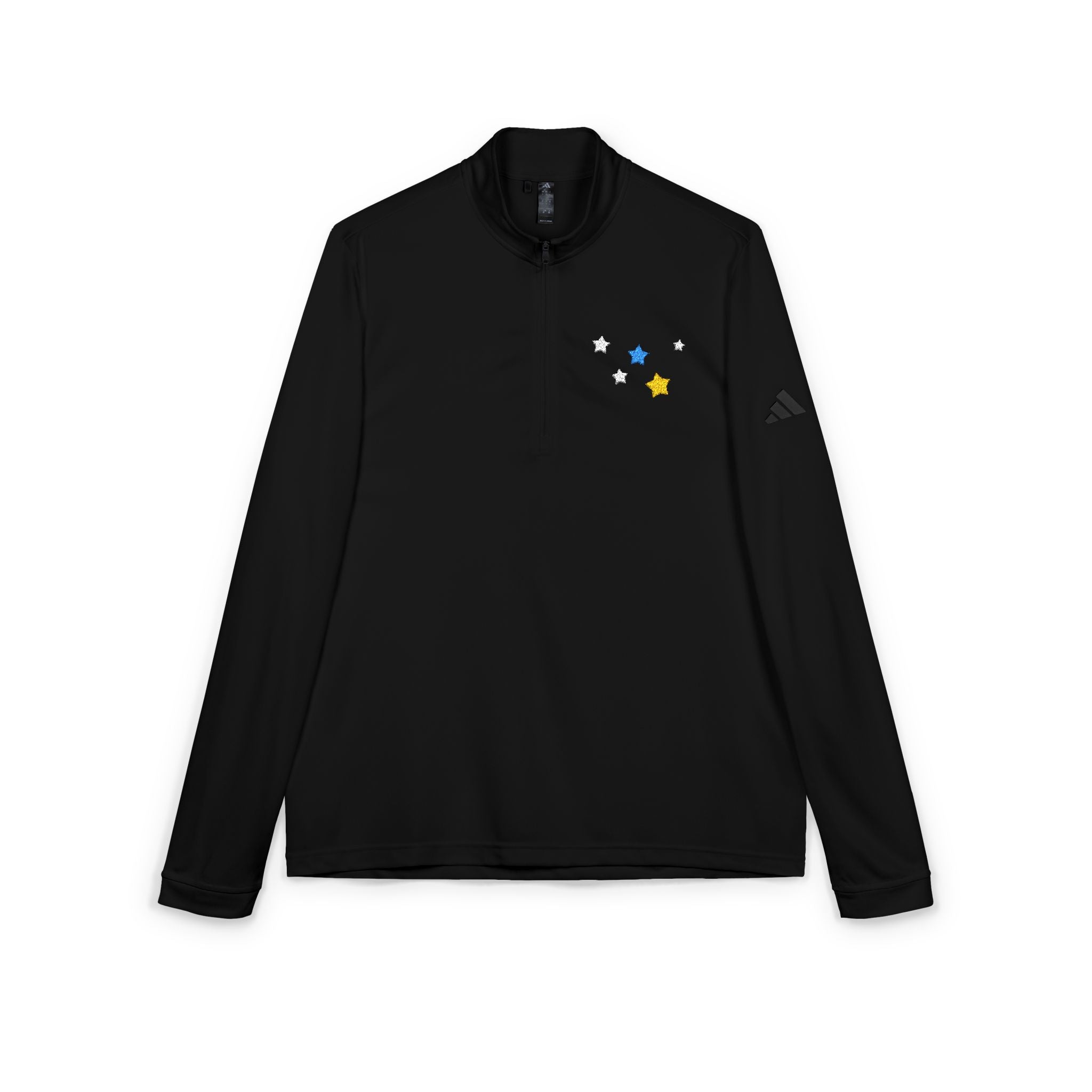 Adidas Cassiopeia Constellation Embroidered Quarter-Zip - W-Shape Performance Pullover