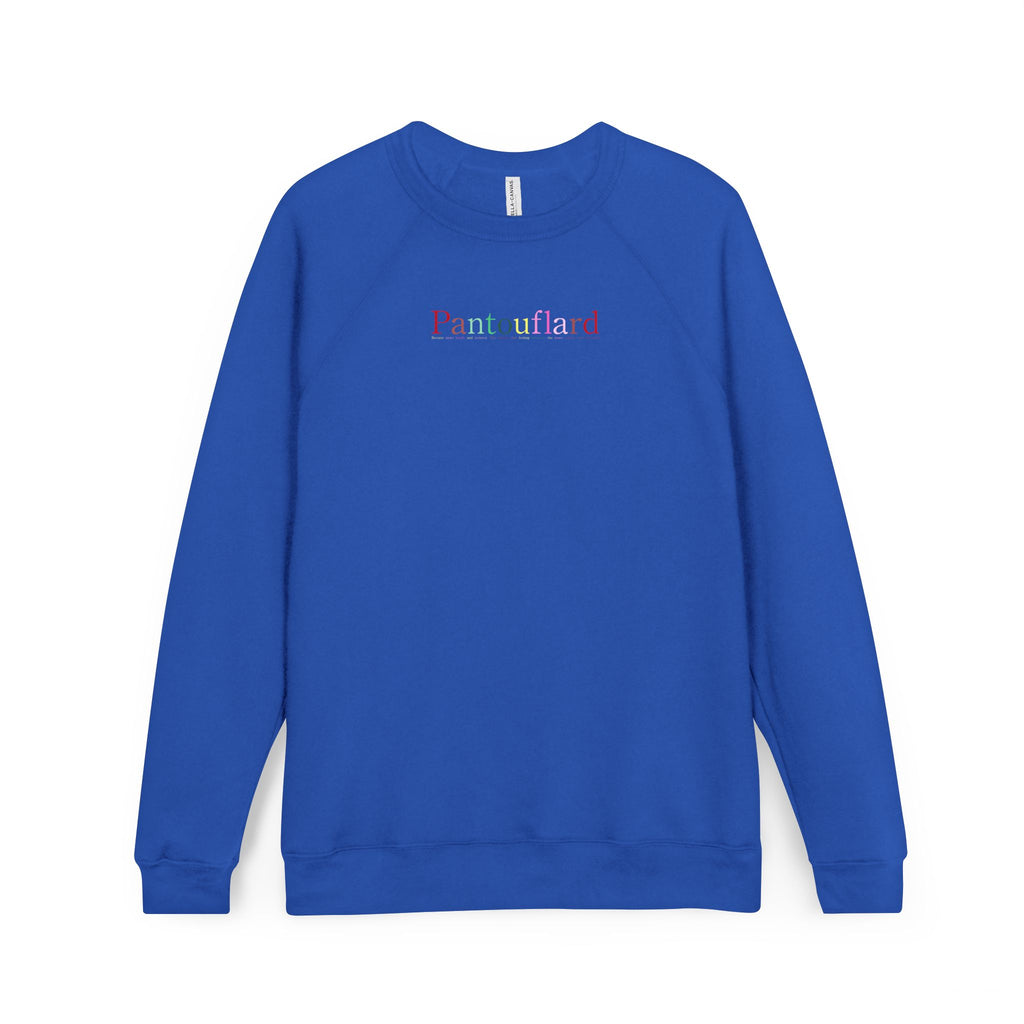 Unisex Old Money Aesthetic Raglan Sweatshirt - Colorful Logo (Premium Sponge Fleece)