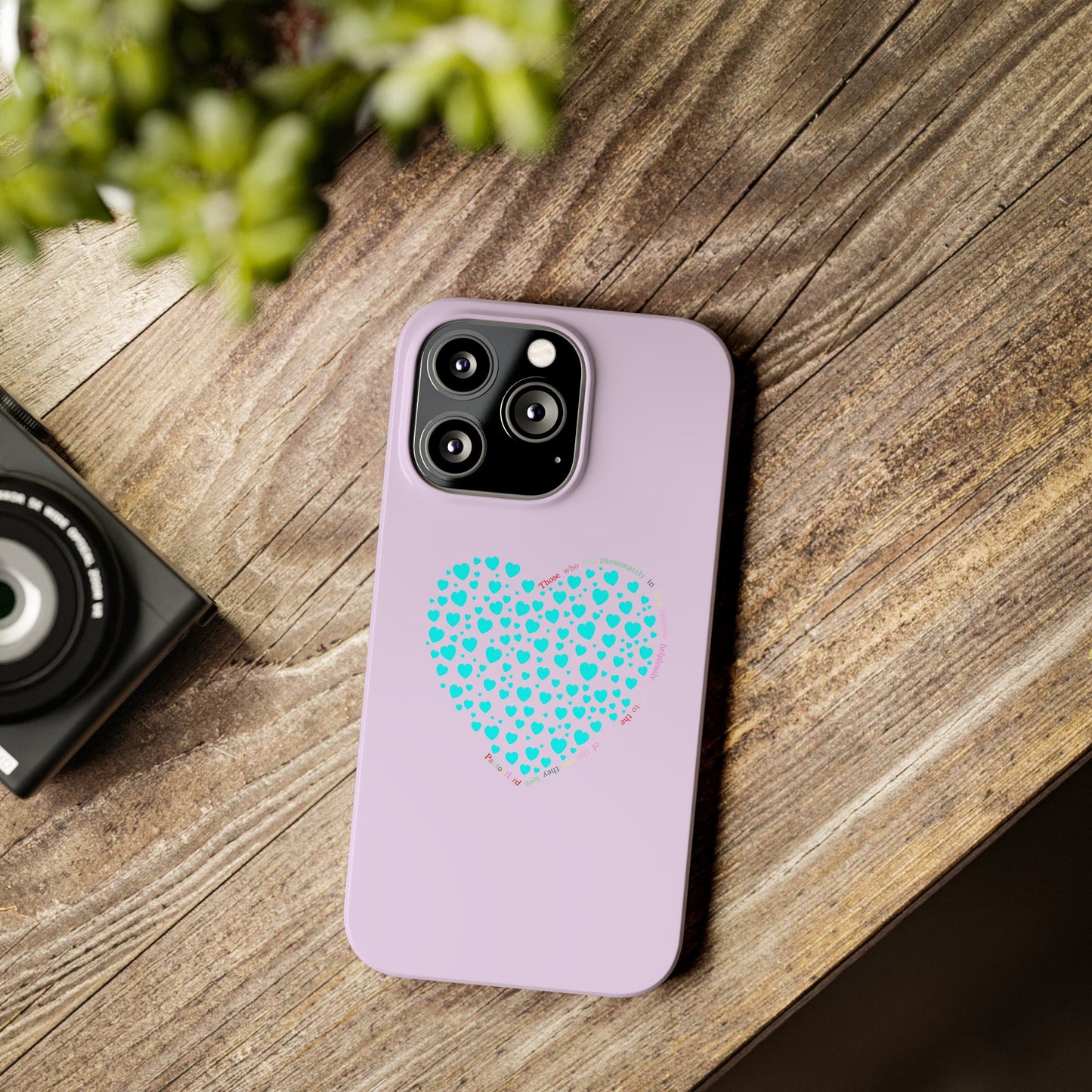 Funda delgada Mint Heart para iPhone