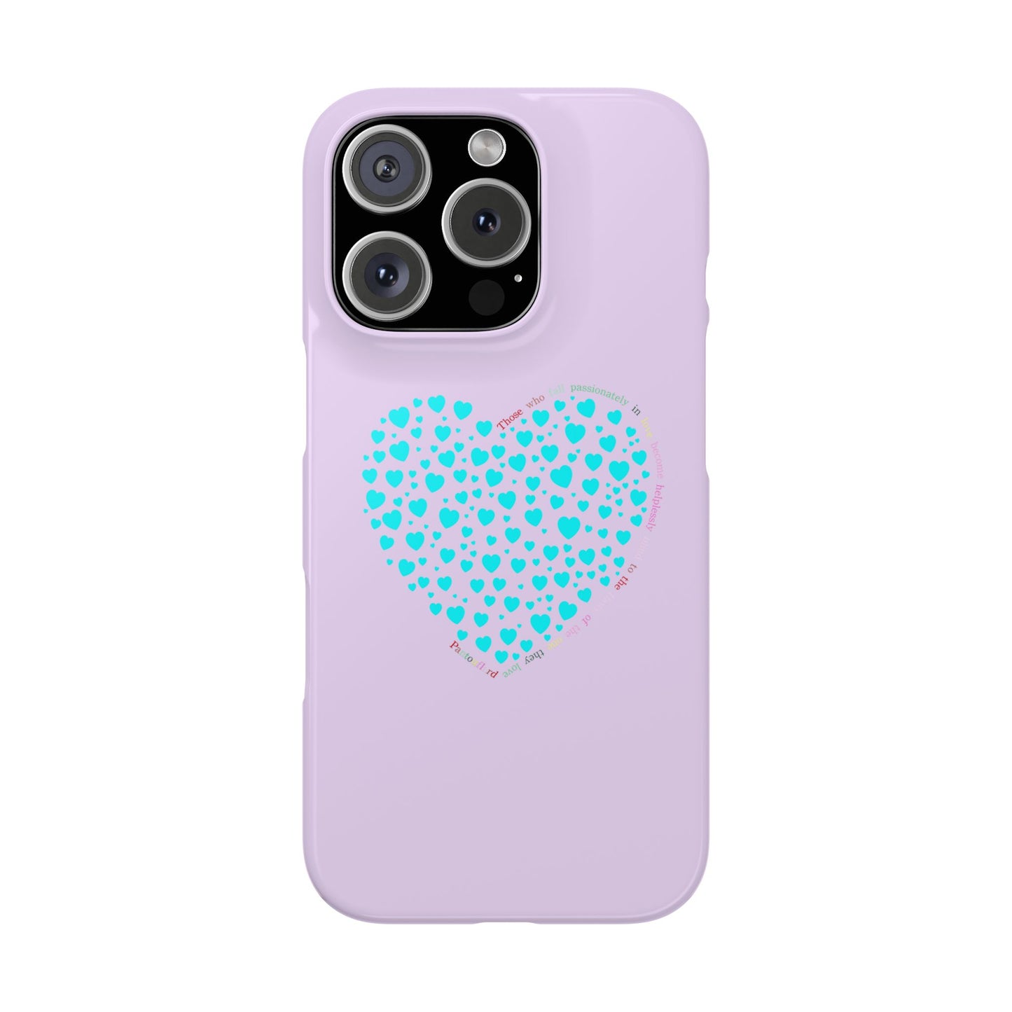 Funda delgada Mint Heart para iPhone