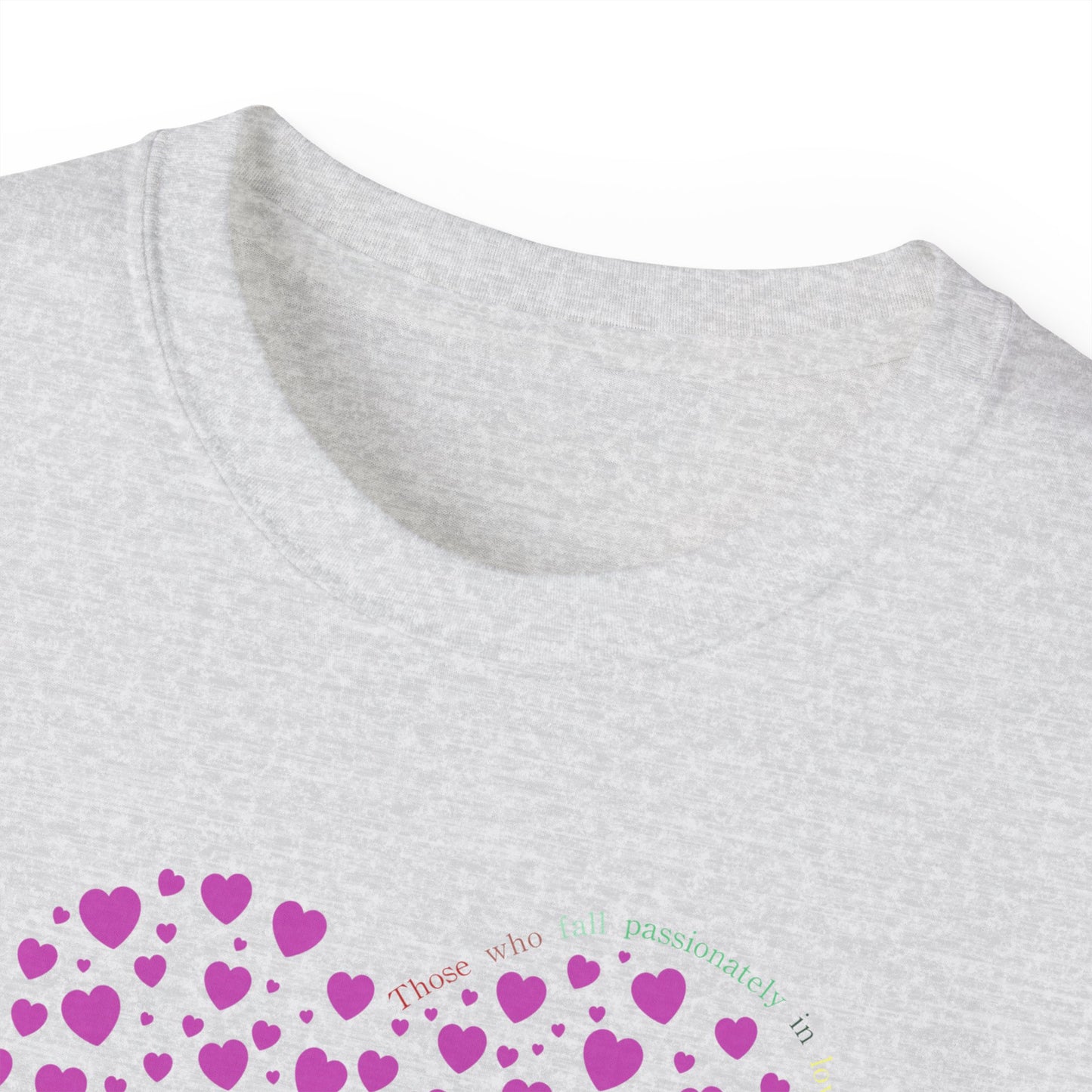 Pink Heart Unisex short sleeved T-shirt