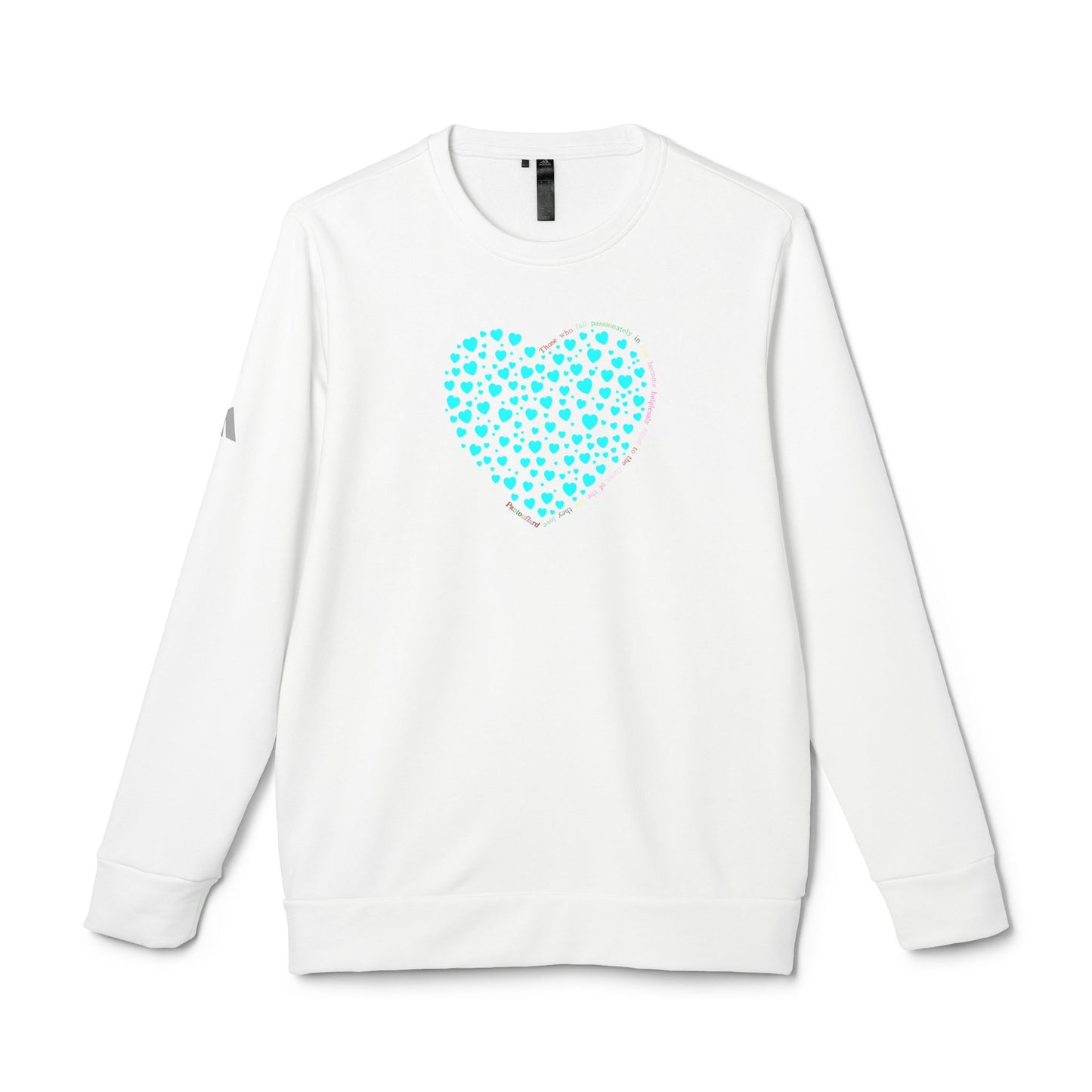 Adidas Unisex  Crewneck Sweatshirt with Mint Heart Design