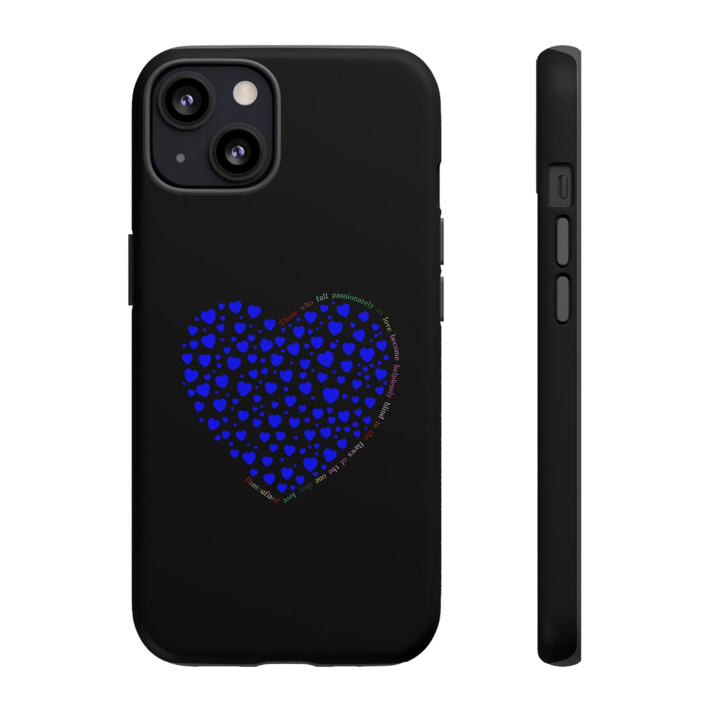 Fundas de corazón azul para teléfonos iPhone, Galaxy, Google Pixel (54 tipos)