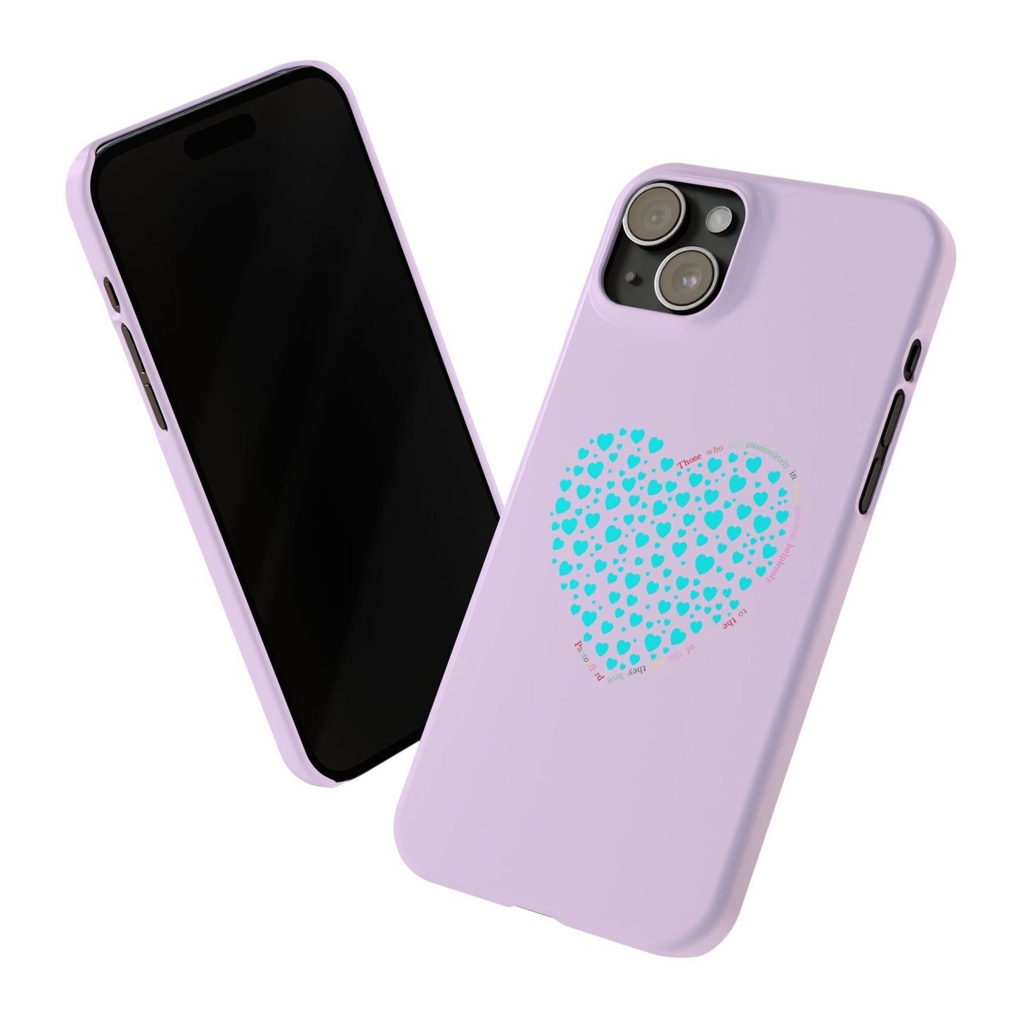 Funda delgada Mint Heart para iPhone