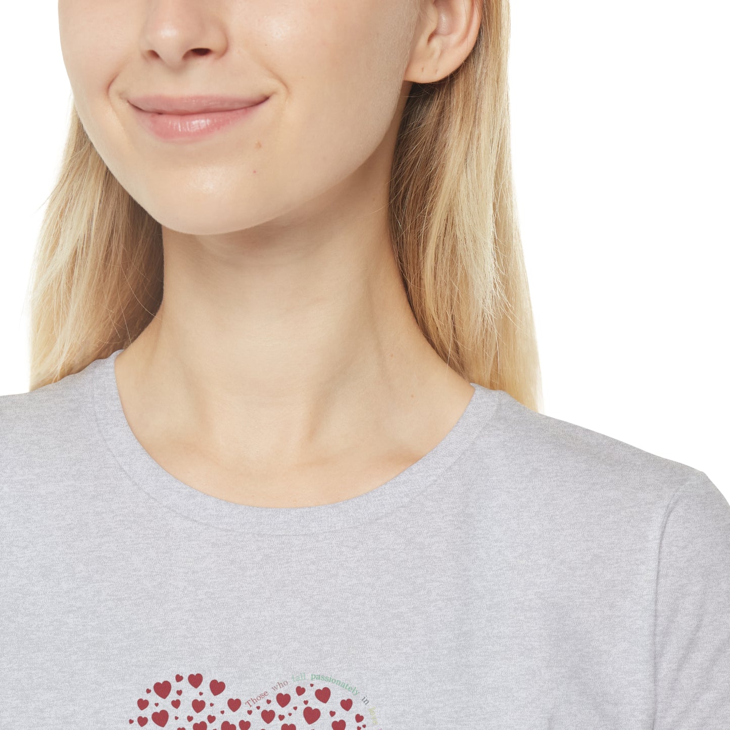 Slim fit Women's T-Shirt (Red Heart)