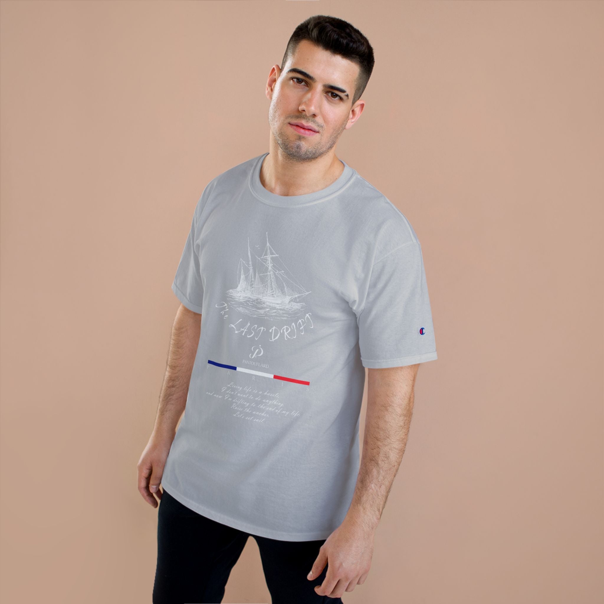 Champion Unisex Black Last Drift Cotton T-Shirt