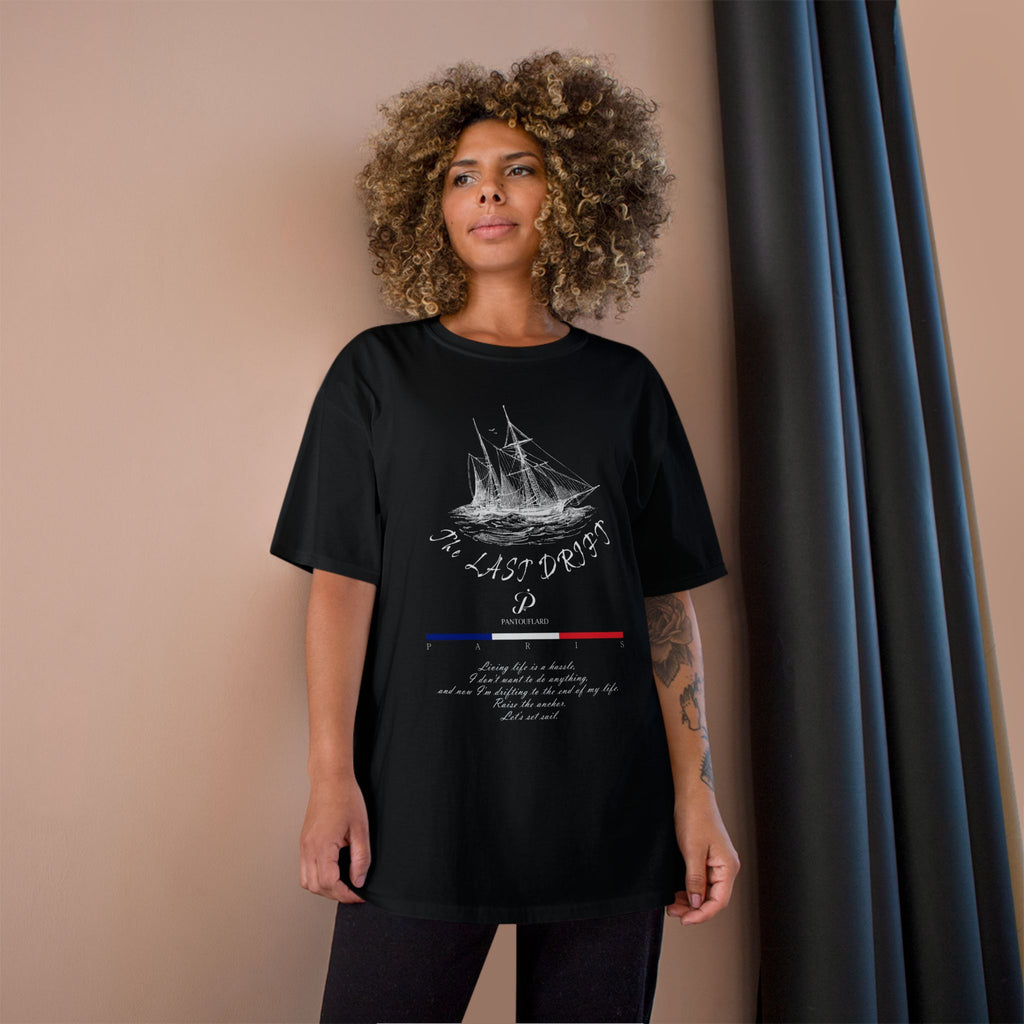 Champion Unisex Black Last Drift Cotton T-Shirt