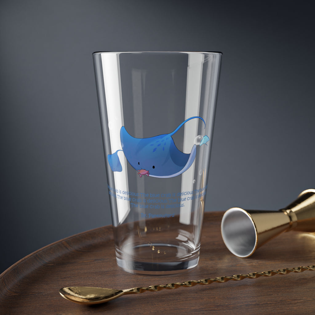 Clear Pantouflard 'Delicious Crab' Stingray Solid Glass Mixer