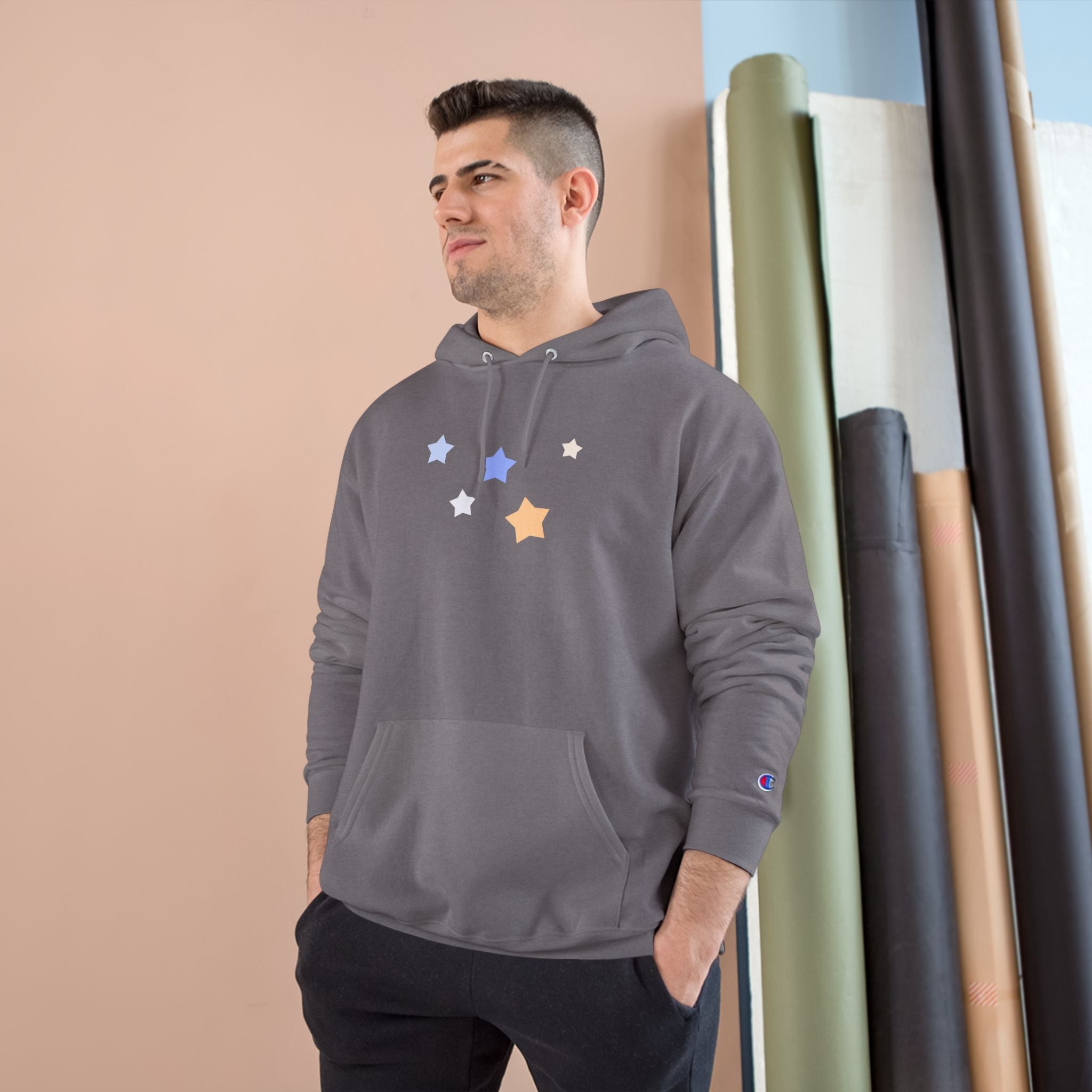 Champion Cassiopeia Constellation Graphic Hoodie - W-Shape Double Dry Pullover