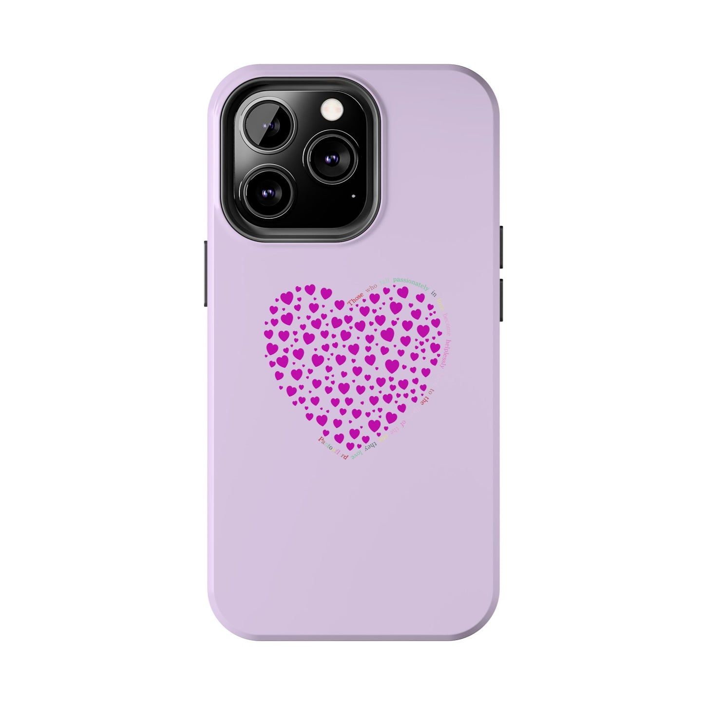 Pink Heart Design Tough iPhone Cases