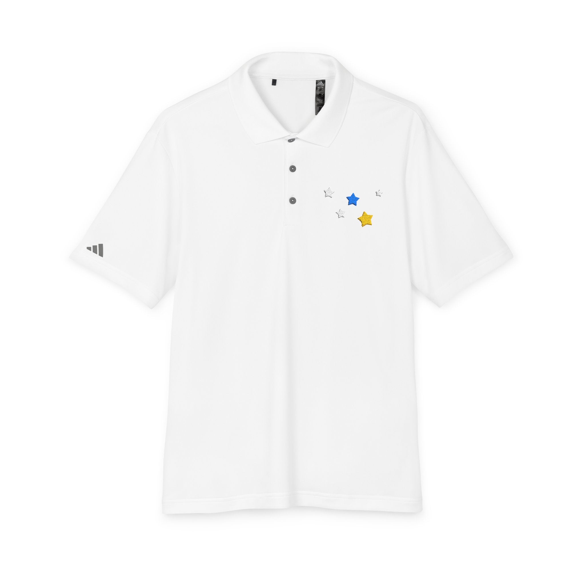 Adidas Unisex Cassiopeia Constellation Embroidered Polo - W-Shape Performance Shirt