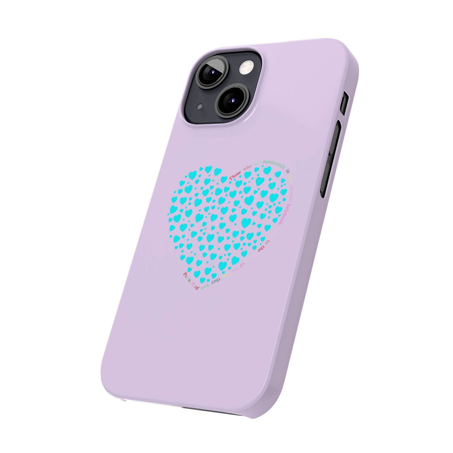 Funda delgada Mint Heart para iPhone