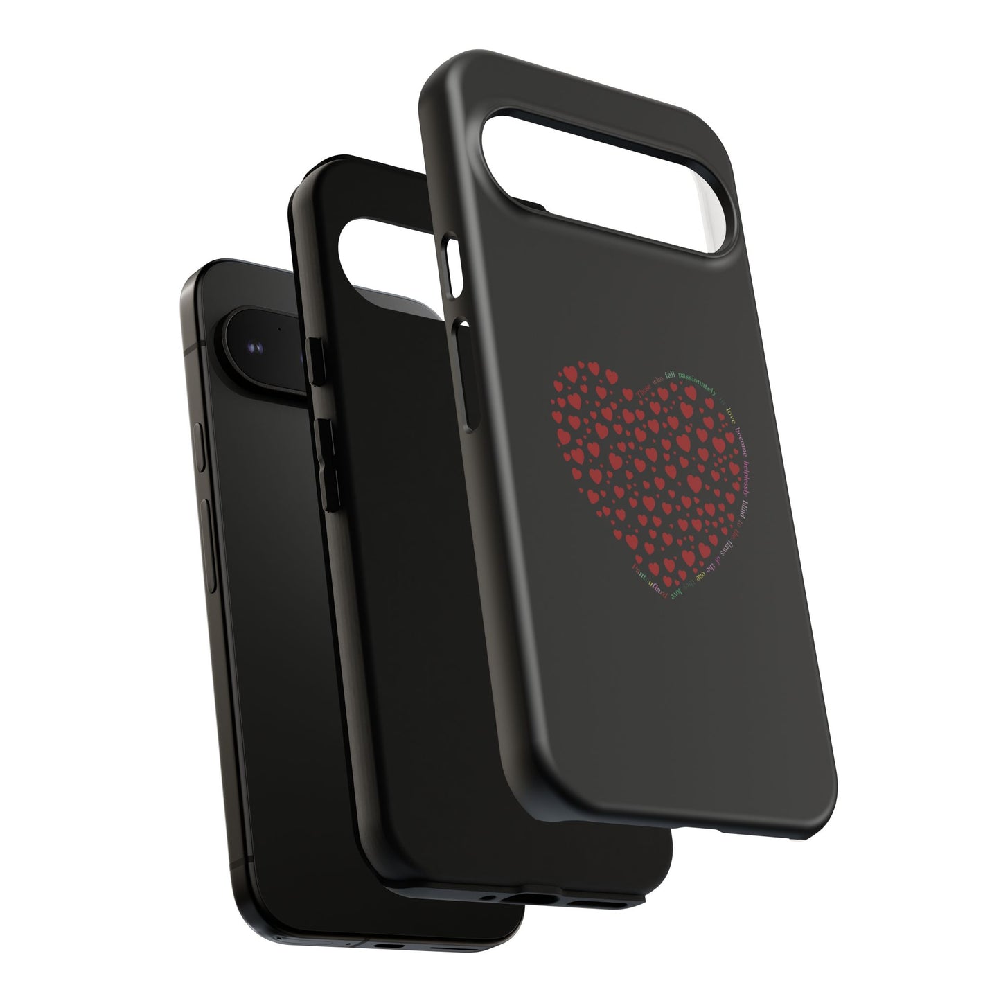 Fundas de corazón rojo para teléfonos iPhone, Galaxy, Google Pixel (54 tipos)