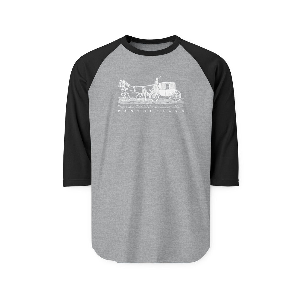 Unisex Black Carriage Cotton Raglan Shirt