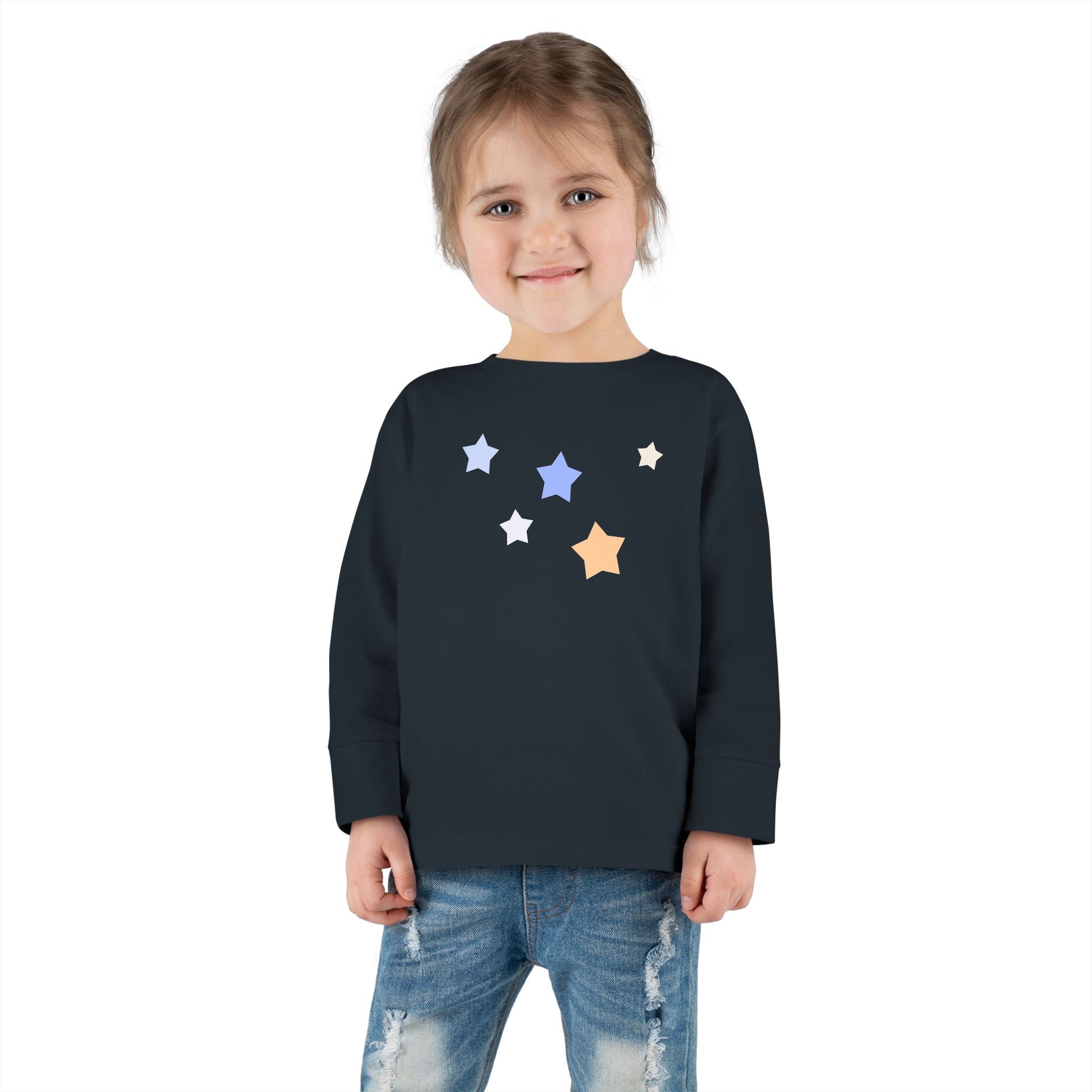 Toddler Cassiopeia Star Print Cotton Baby Long Sleeve Tee