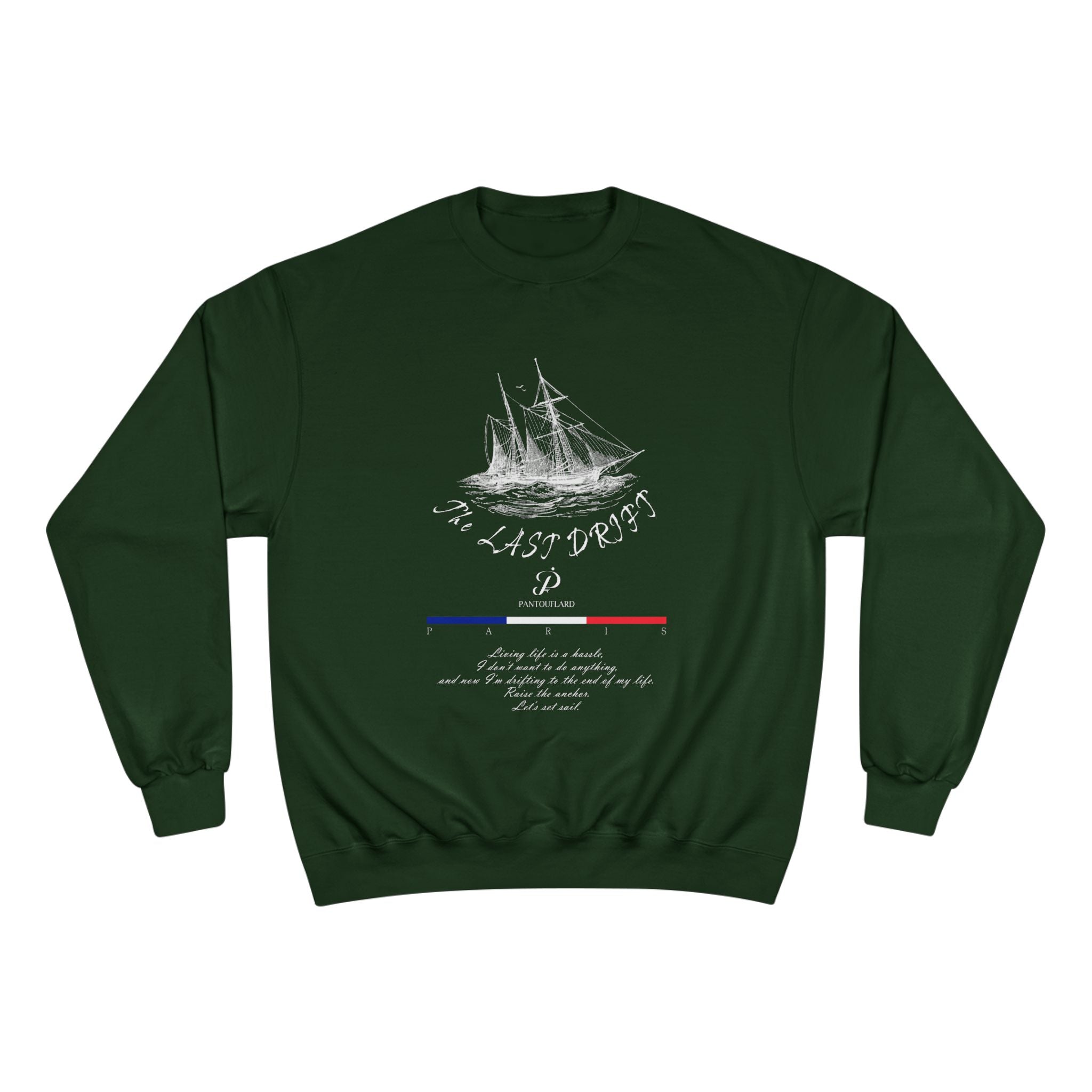 Old Money Nautical Champion Crewneck - The Last Drift II (Paris Streetwear Aesthetic)