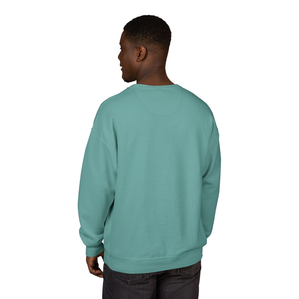 Old Money Equestrian Heritage Crewneck - The Nostalgic Journey II (Dark Academia Garment-Dyed Sweatshirt)