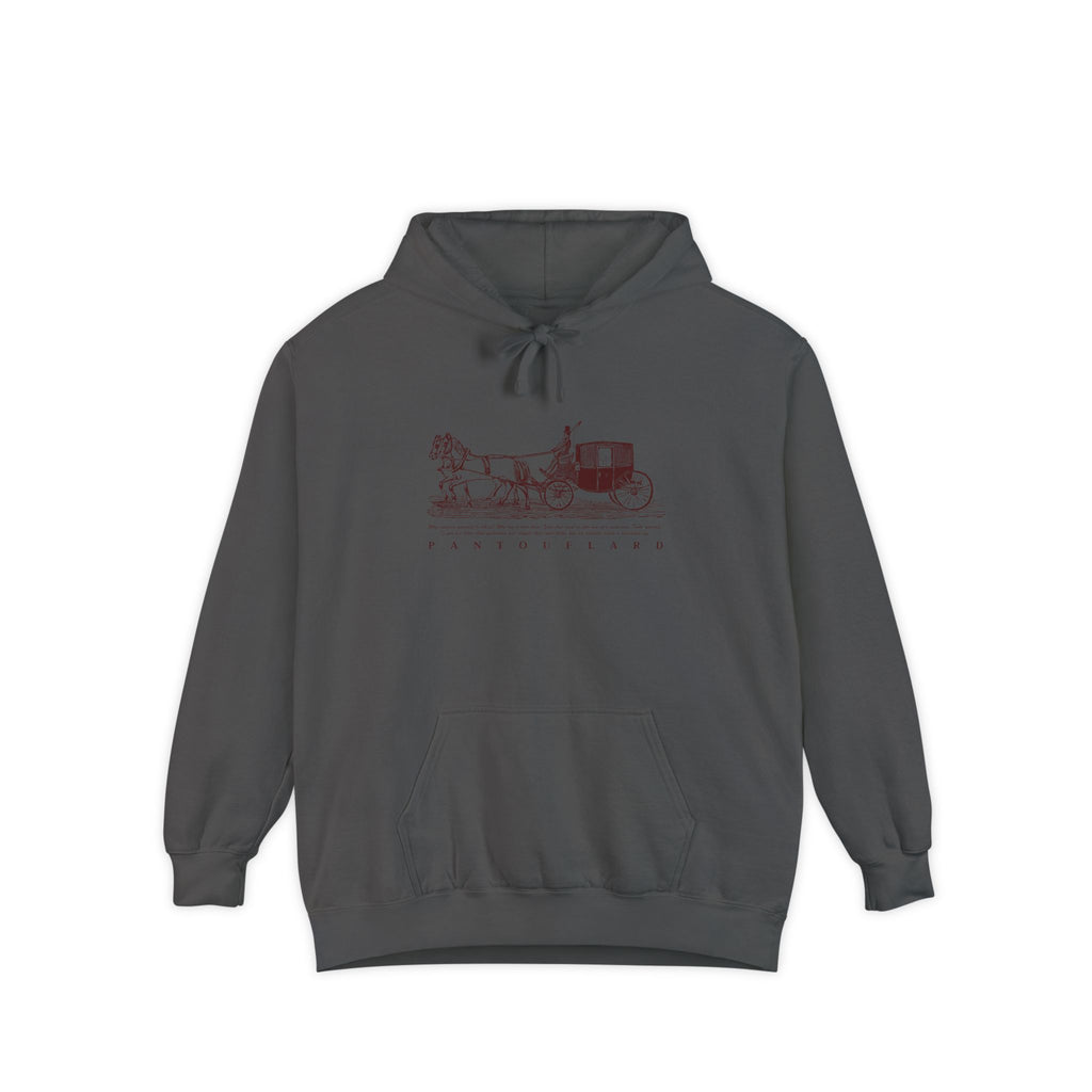 Old Money Equestrian Heritage Hoodie - The Heritage Carriage I (Premium Garment-Dyed Heavyweight Fleece)