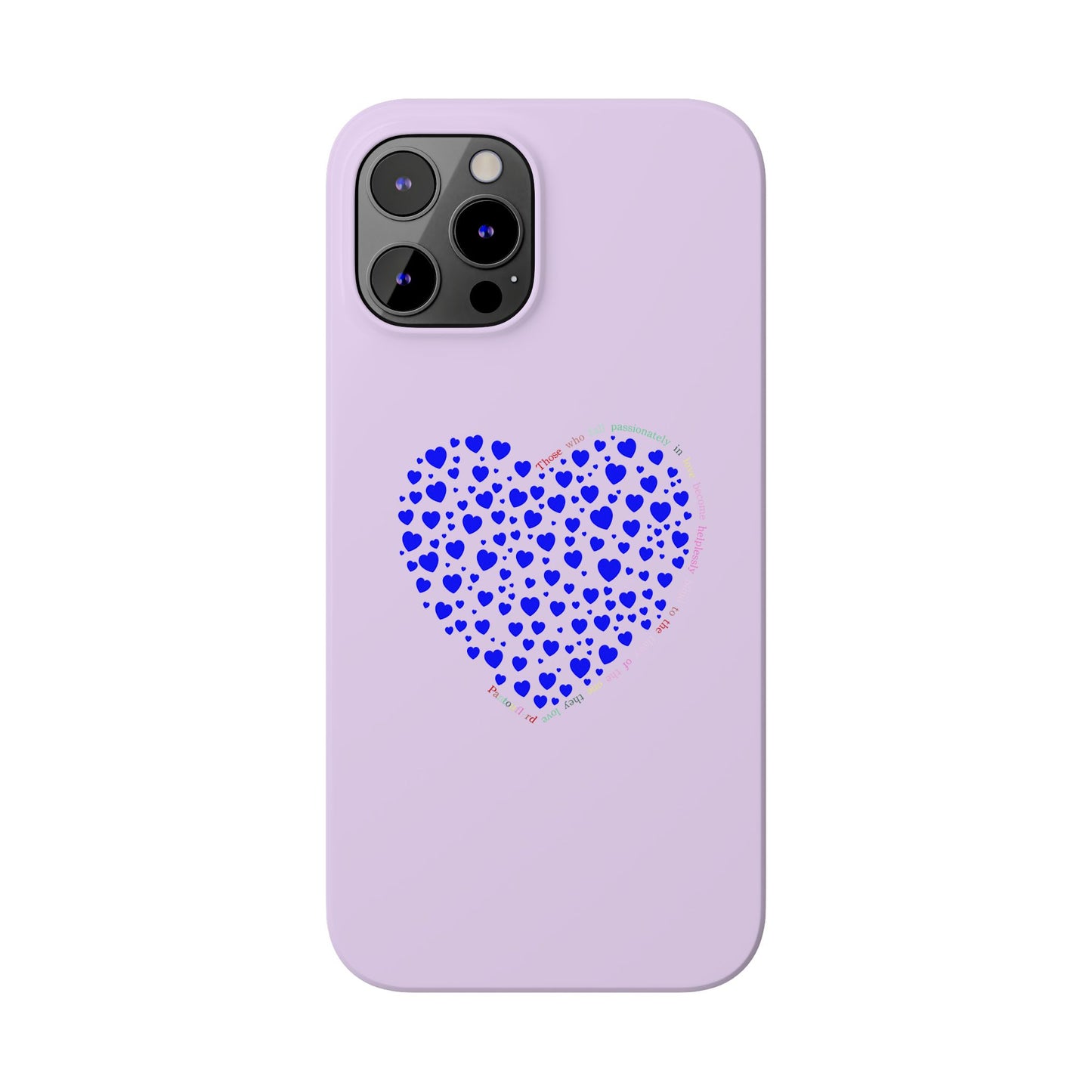 Funda delgada para iPhone Blue Heart