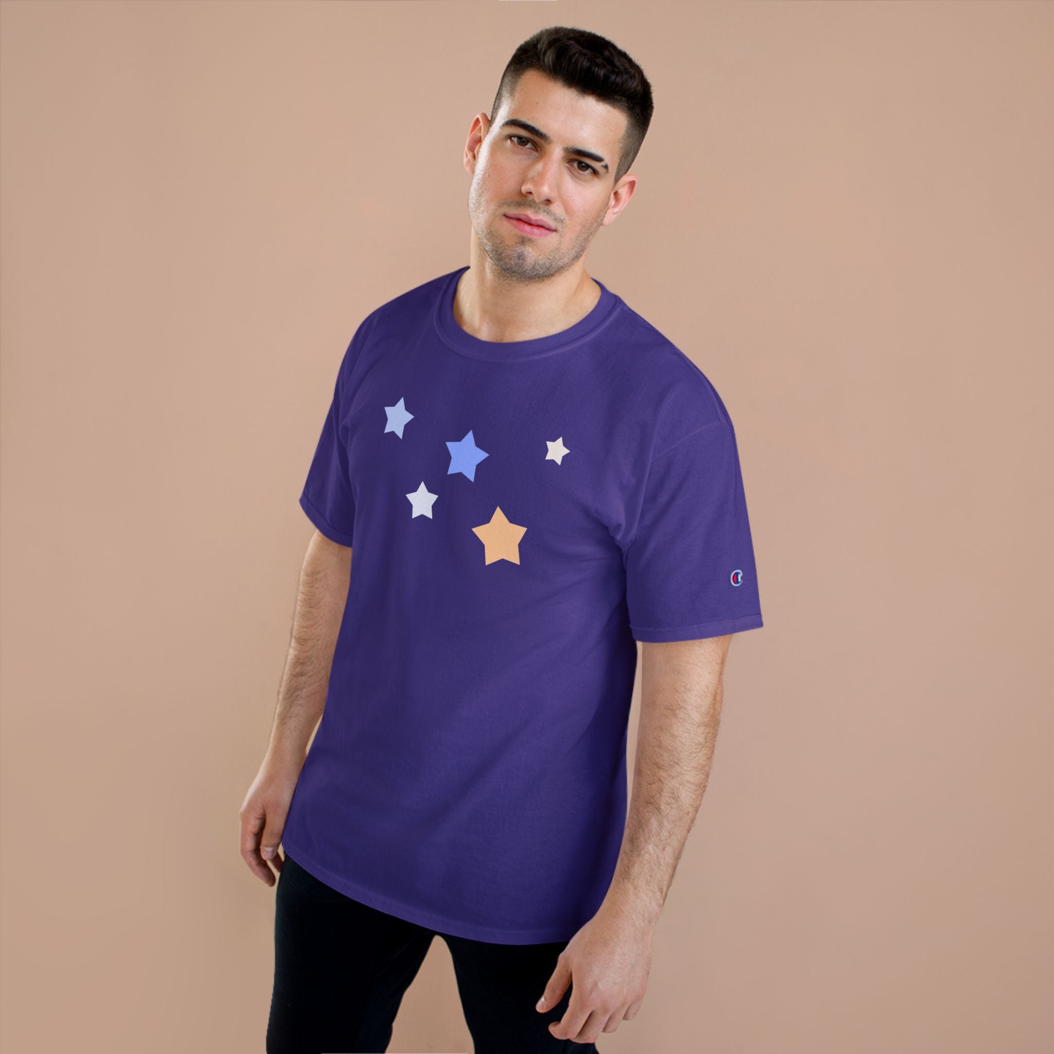 Champion Unisex Cassiopeia Constellation Short-Sleeve T-Shirt - W-Shape Graphic Tee