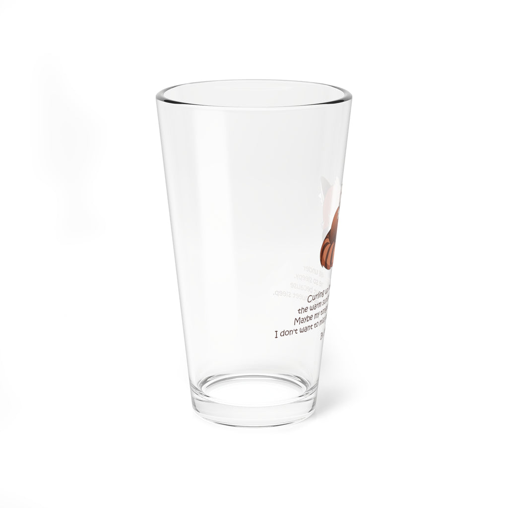 Clear Pantouflard 'Sleepy Red Panda' Cozy Solid Glass Mixer