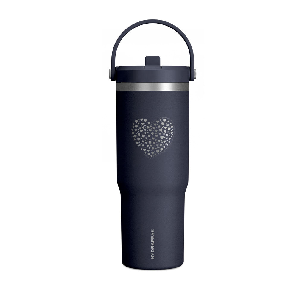 Pink Heart of Hearts 32oz Stainless Steel Nomad Tumbler