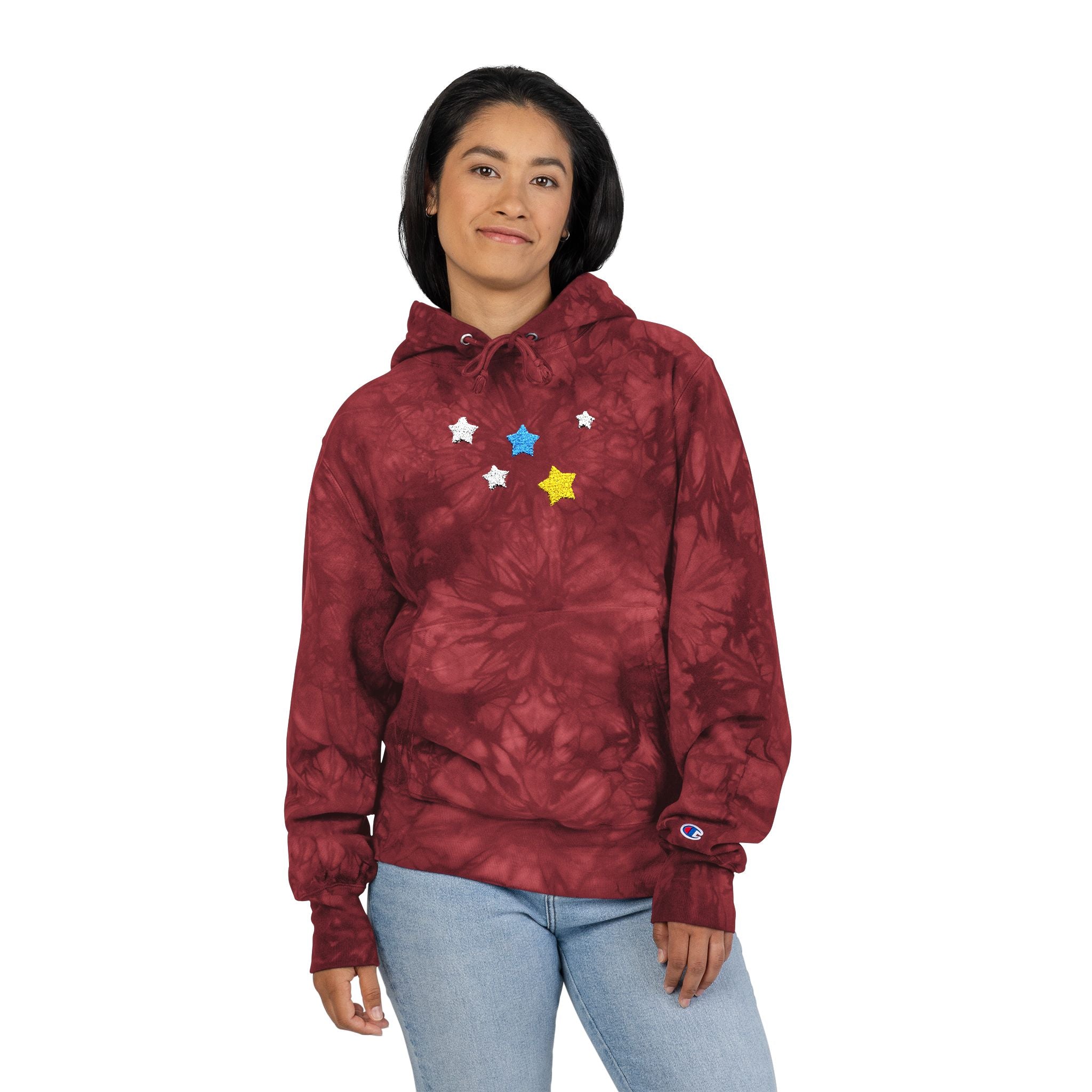 Champion Cassiopeia Constellation Tie-Dye Hoodie - W-Shape Reverse Weave Pullover